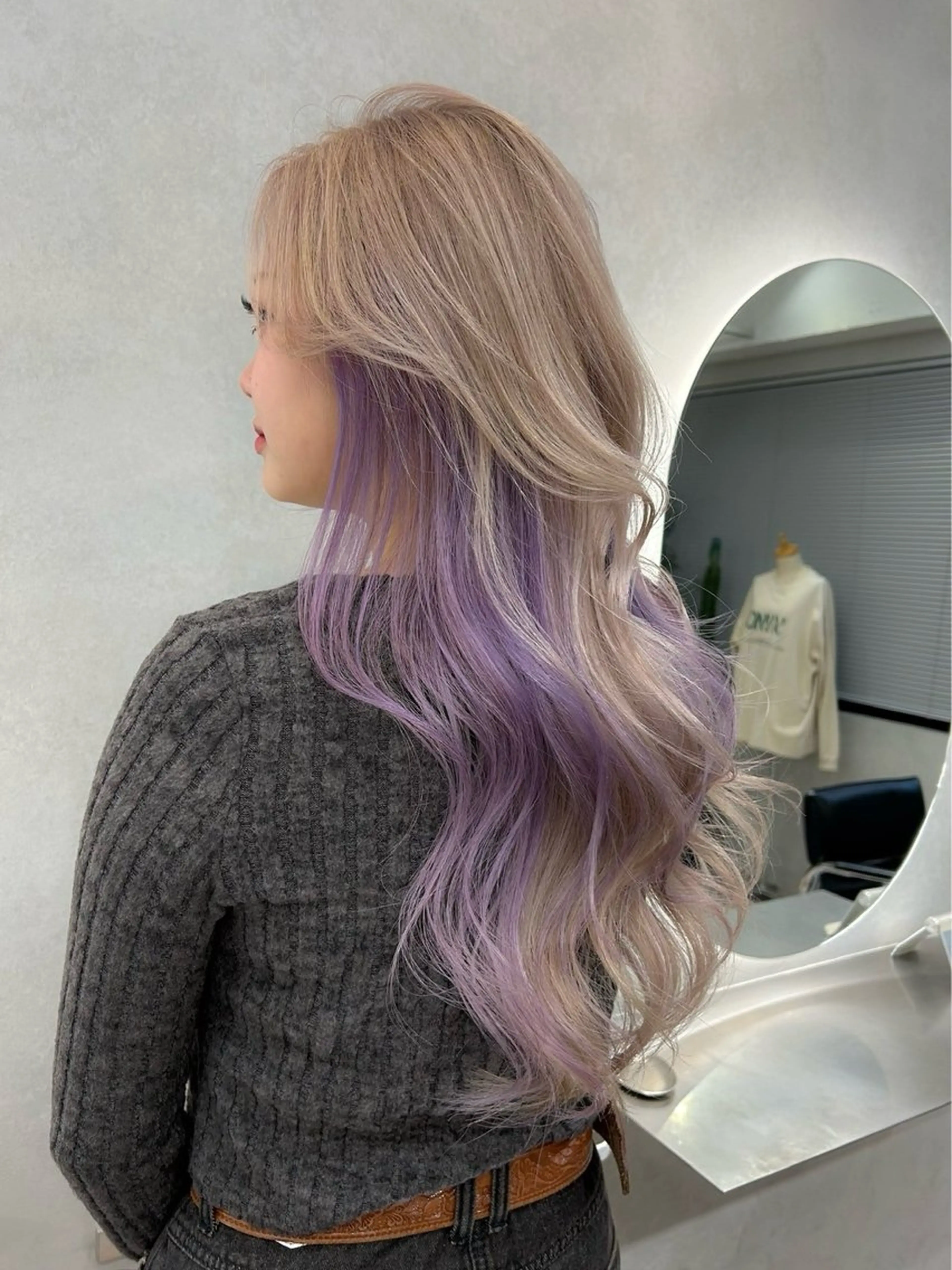 ロング カラー 大人の海外ハイライト coconoのヘアスタイル