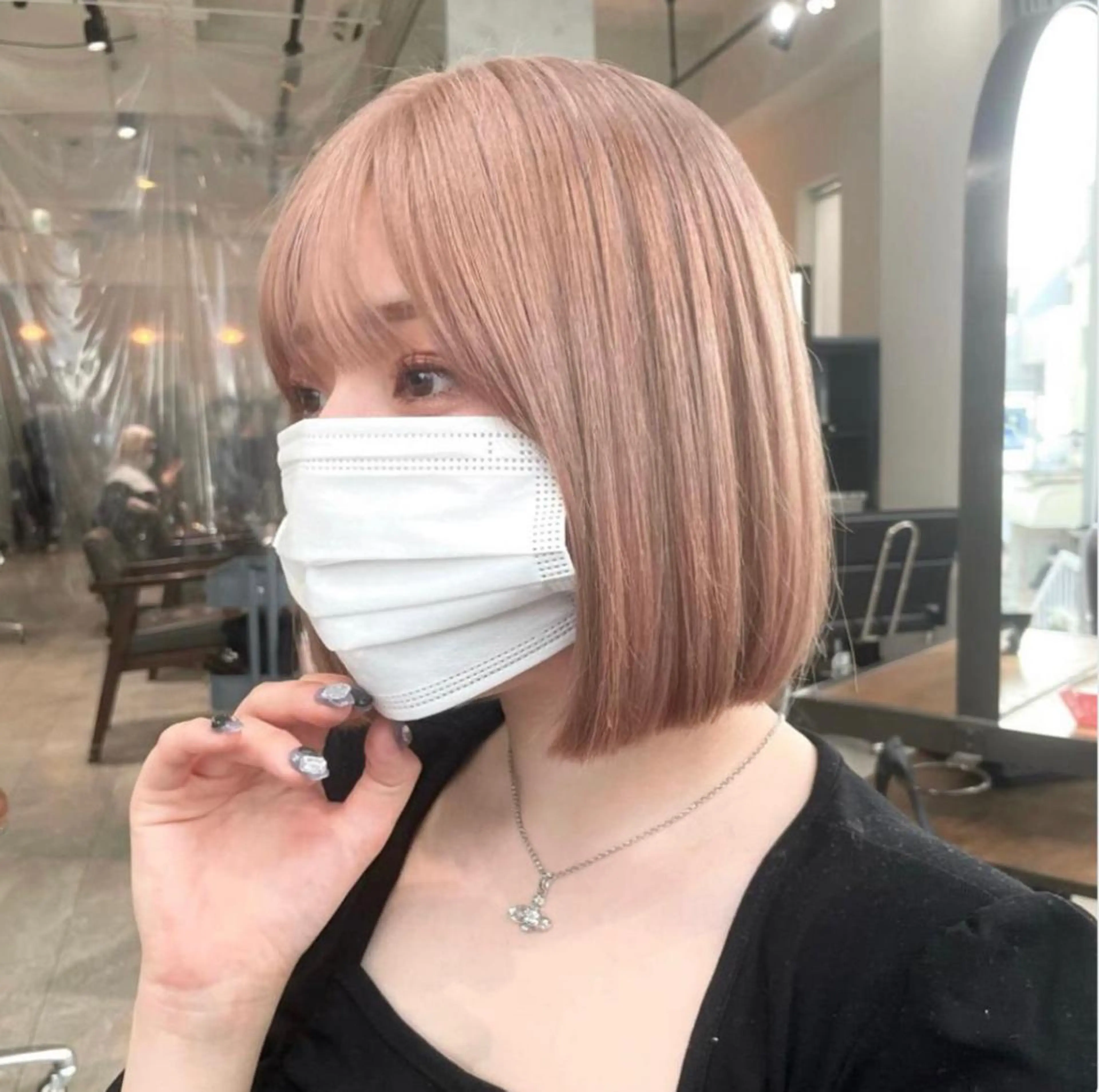 セミロング カラー ヘアアレンジ ヘアカラー 🌹TikTok４万 ﾌｫﾛﾜｰ🌹AKIのヘアスタイル