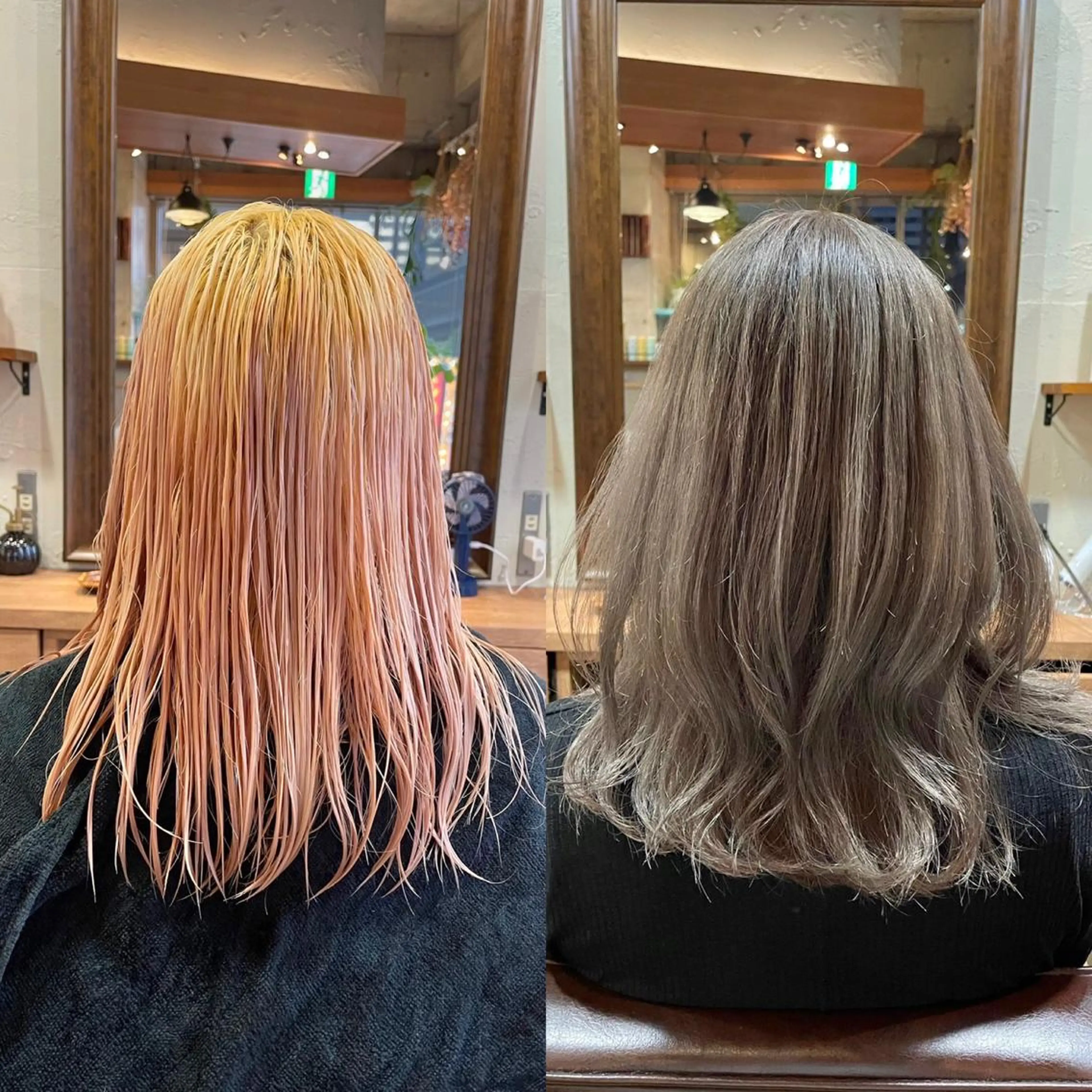 ミディアム カラー ショート/ボブ/ メンズ/縮毛矯正のヘアスタイル