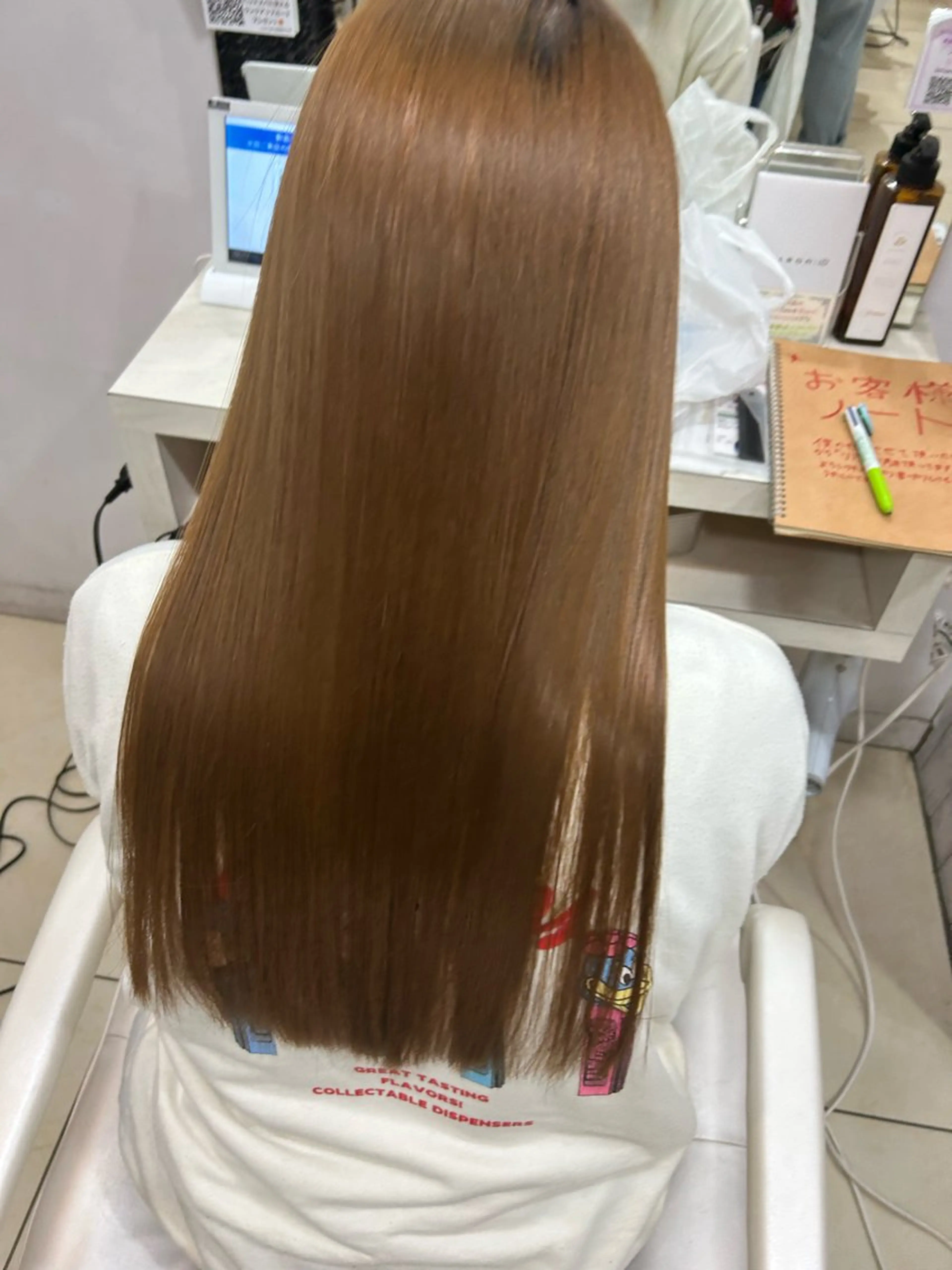 ロング カット ヘアカラー トリートメント 【髪質改善カラー】 瀧田嵐士🇰🇷のヘアスタイル