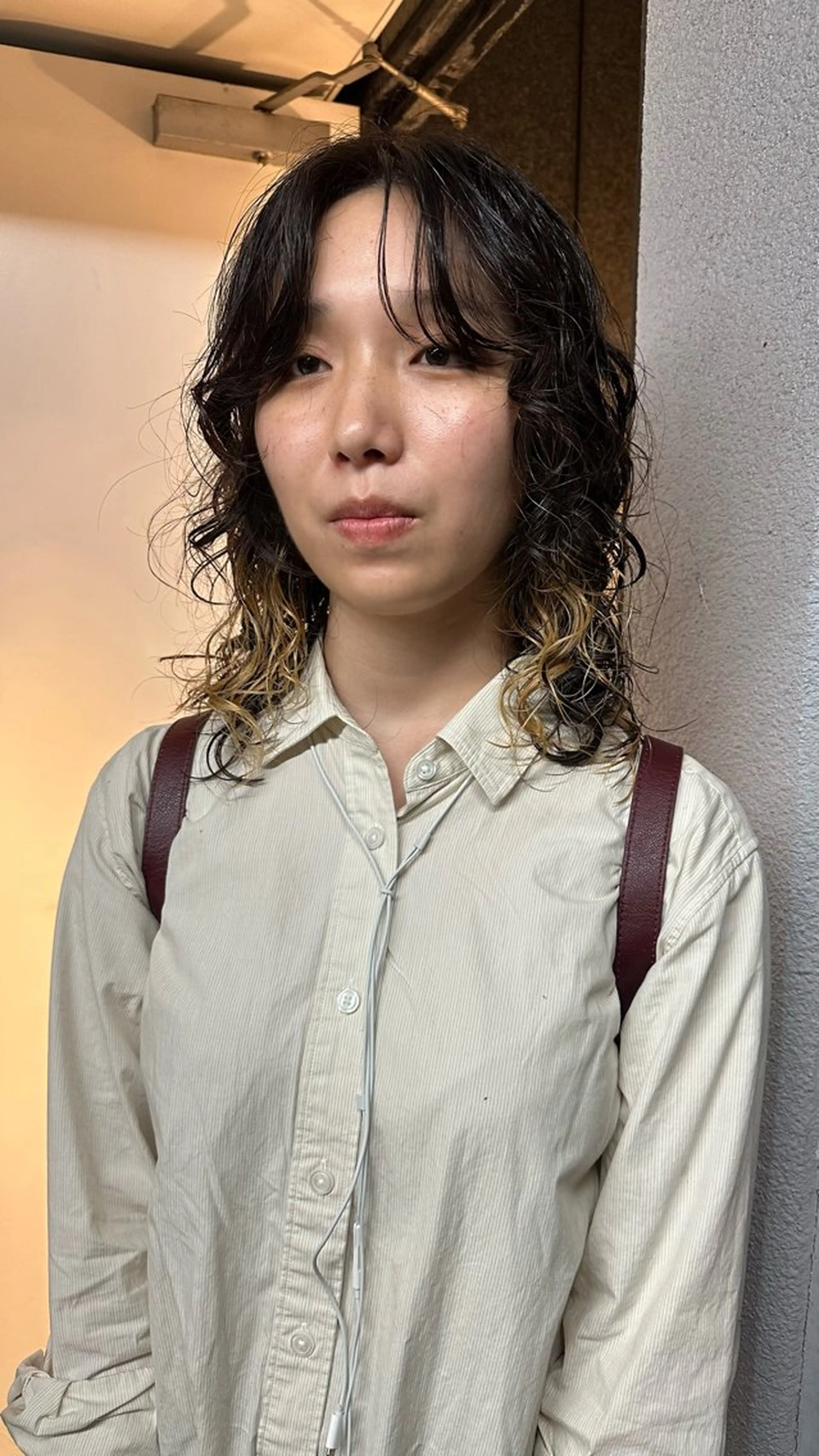 ミディアム パーマ レイヤーカット 🫧kotoneのヘアスタイル