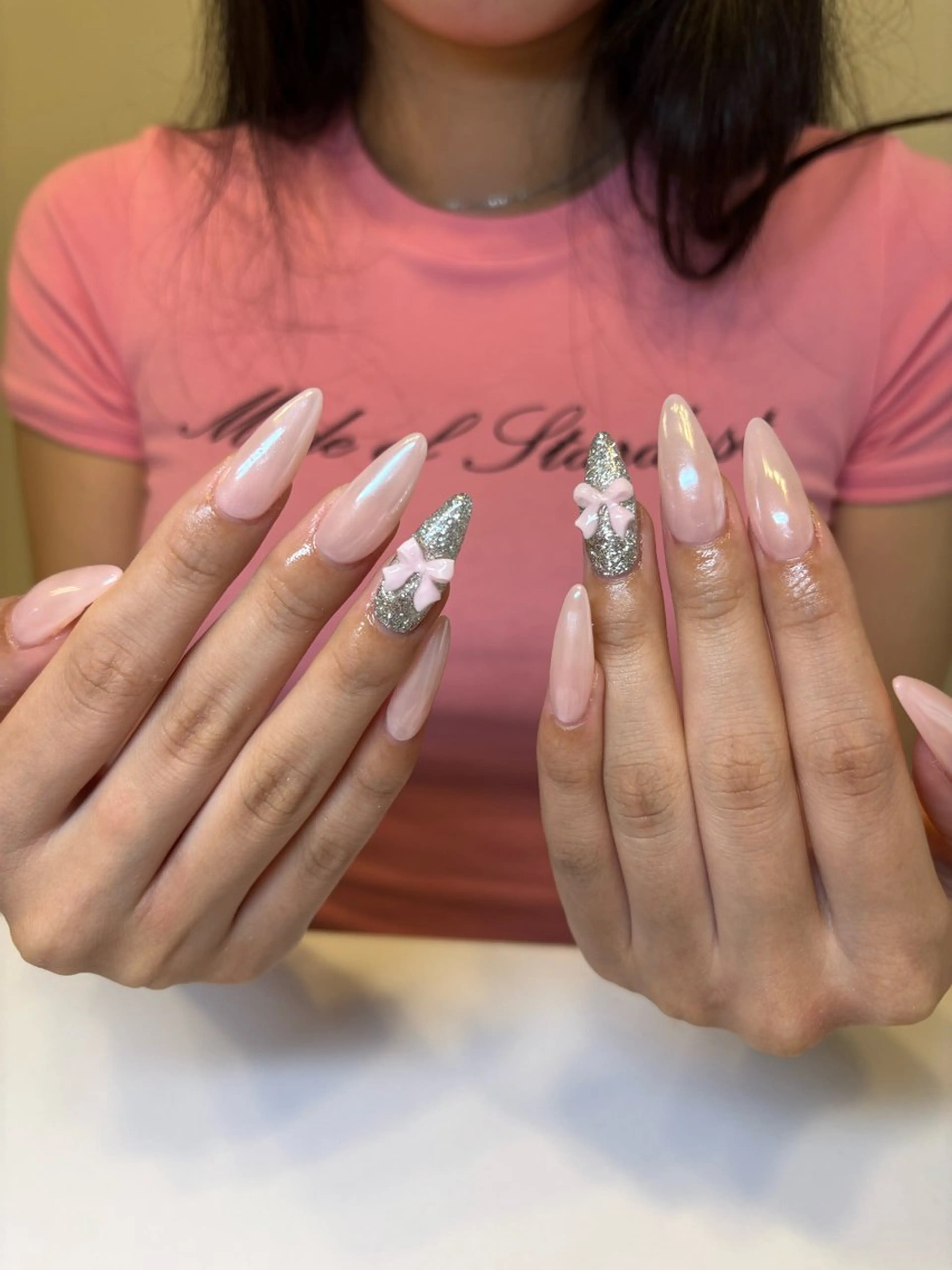 ネイル ハンドネイル ️🩵Merci Miyu 南堀江️のネイルデザイン