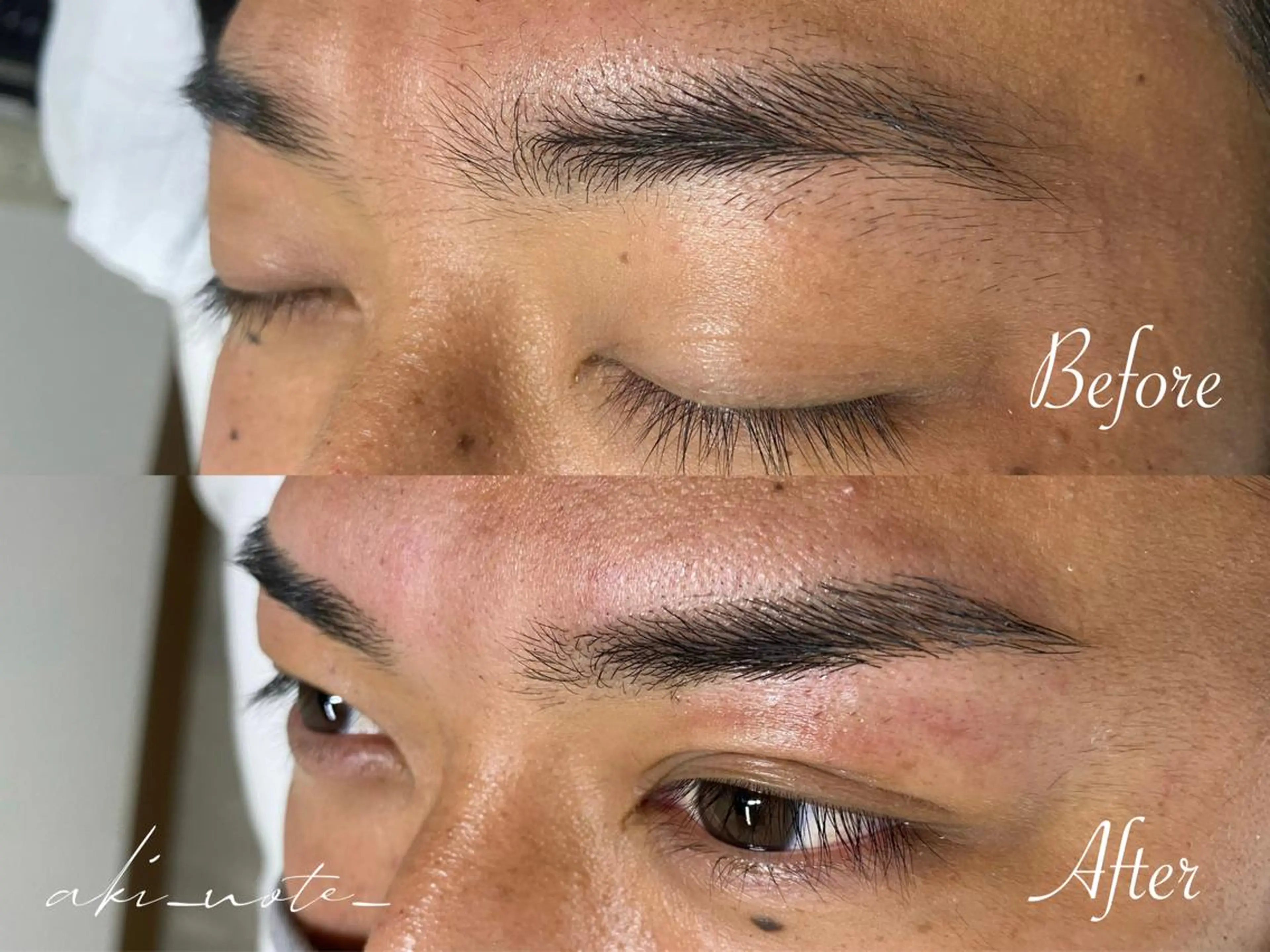 メンズ アイブロウ メンズパーマ 眉毛ワックス脱毛 ワックス脱毛 GRANDE大須 栄/店長 aki🌙のネイルデザイン