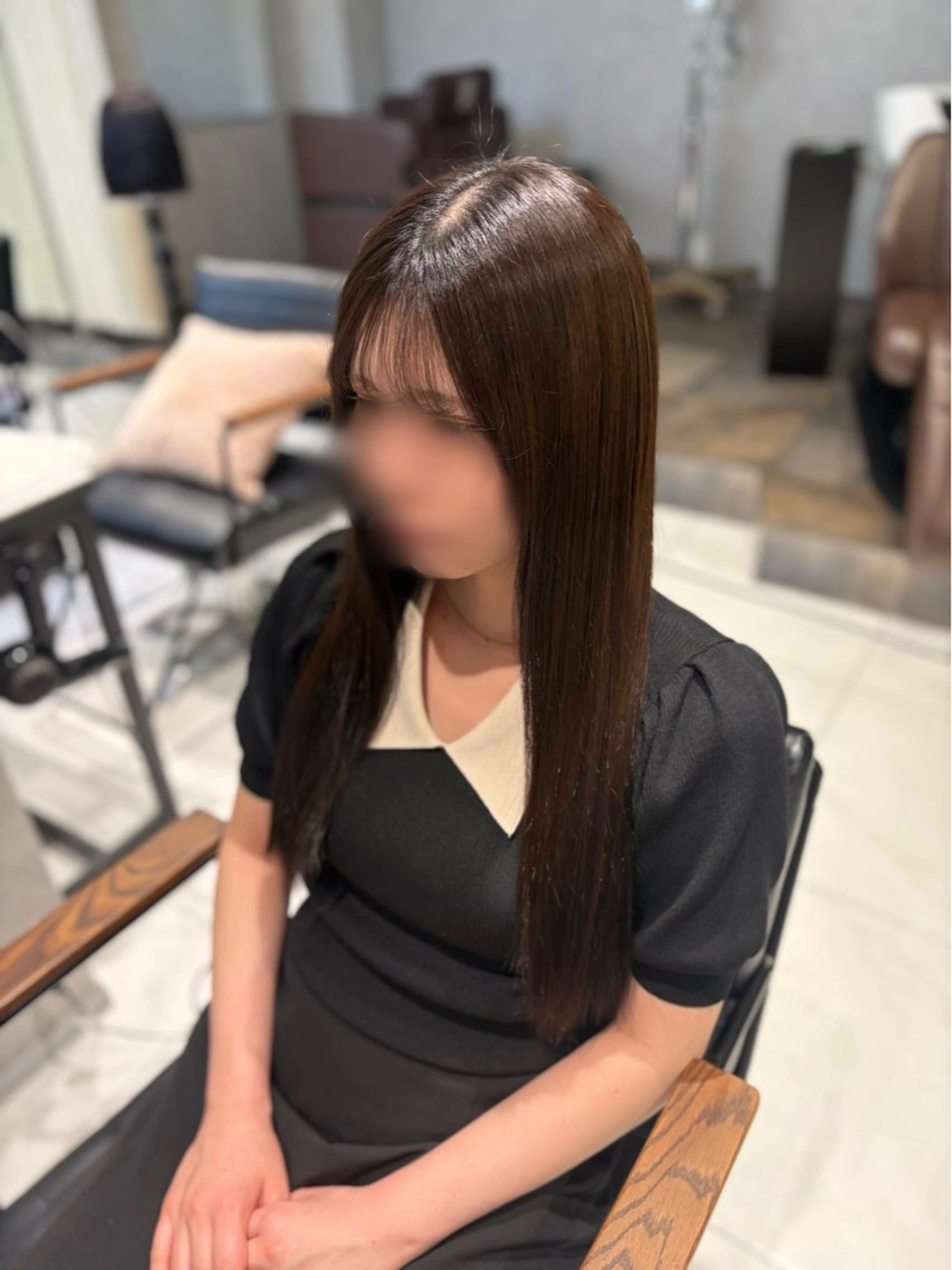 ロング カット ヘアカラー トリートメント ﾊﾙｶ🌷ﾅﾁｭﾗﾙ 盛れ/韓国ヘアのヘアスタイル