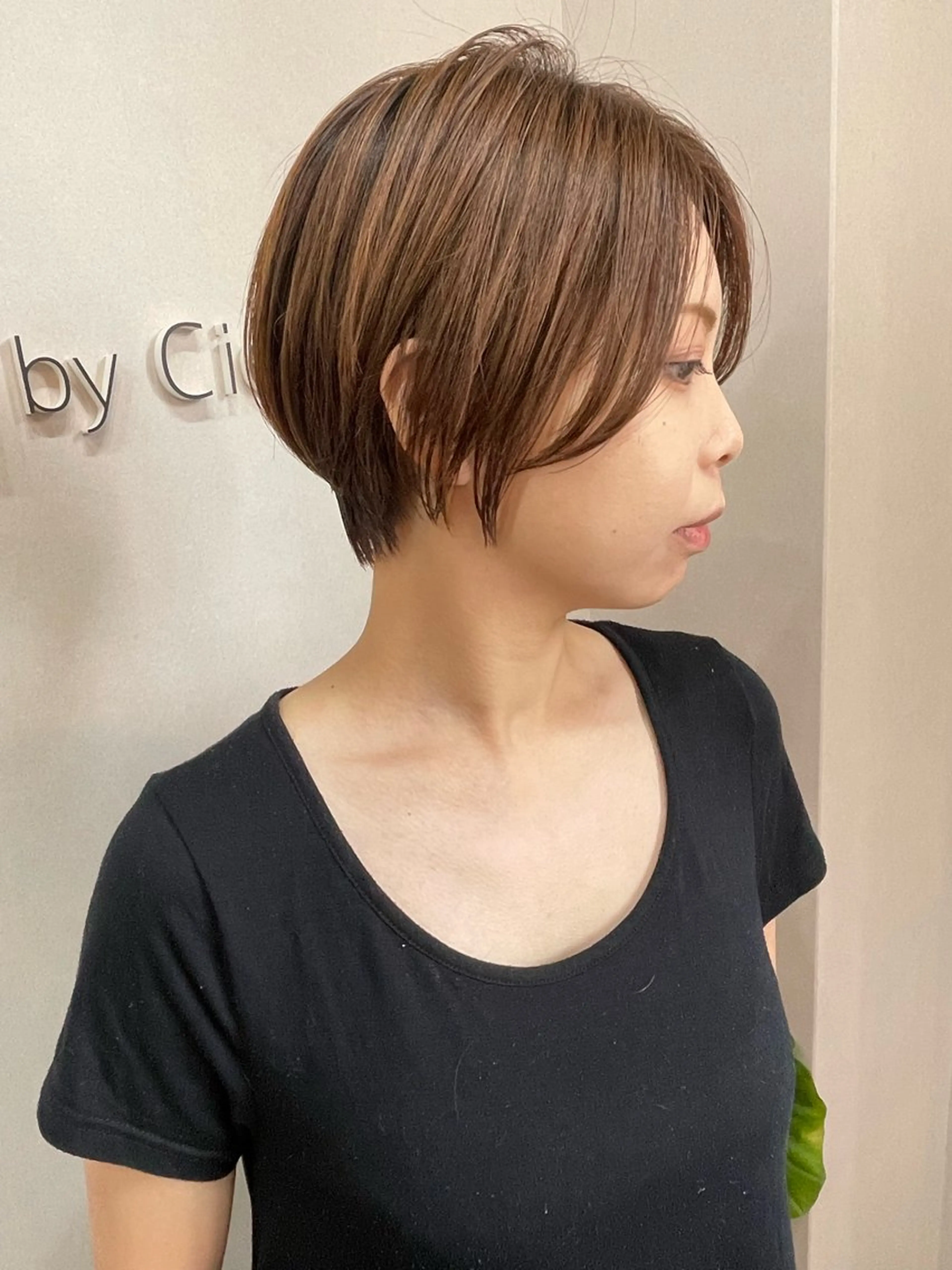 ショート 限定1名撮影モデル 村中衣里のヘアスタイル