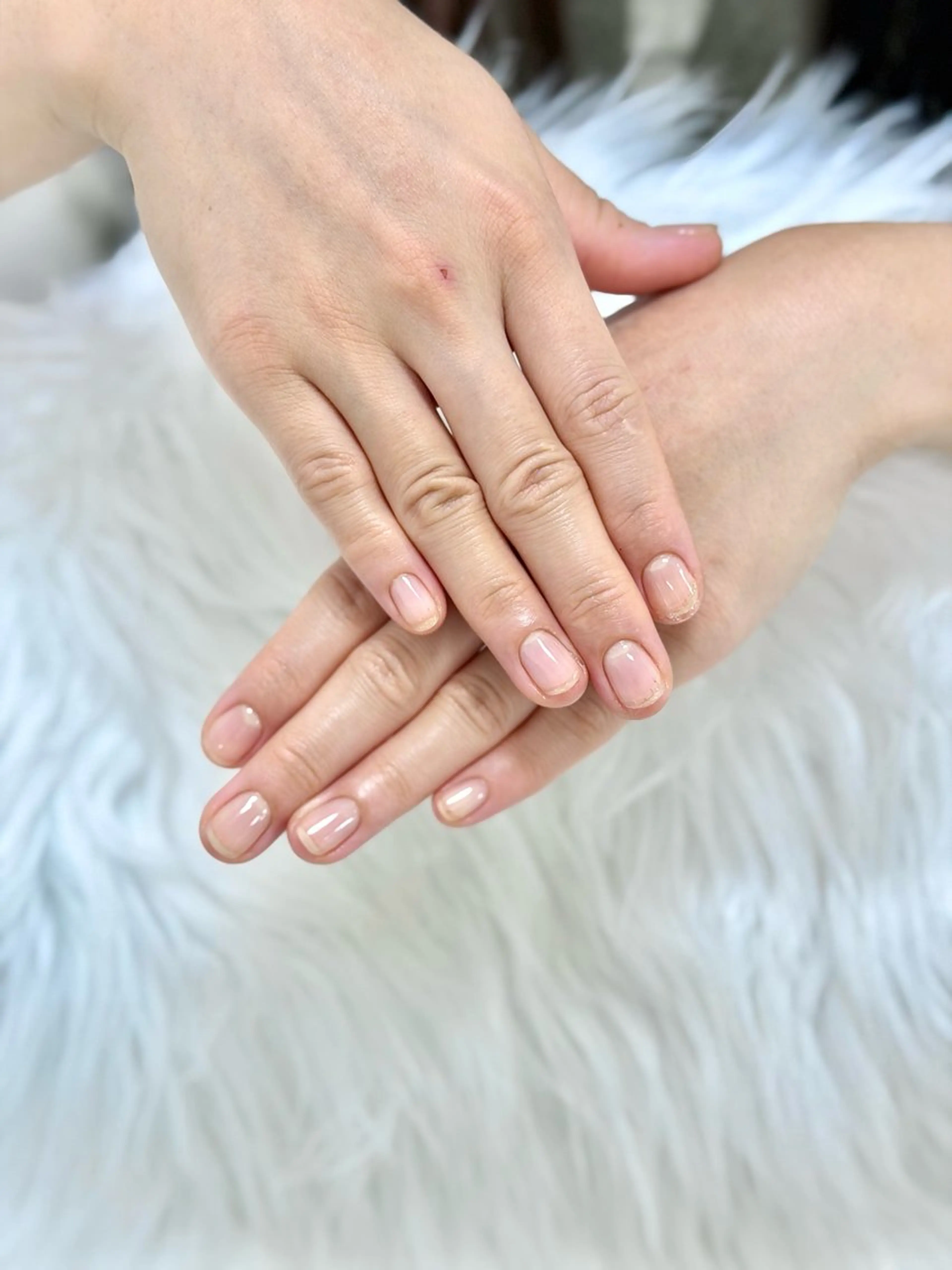 ネイル クリアネイル スカルプネイル ショートネイル ハンドネイル PROVE NAIL 爪整体のネイルデザイン