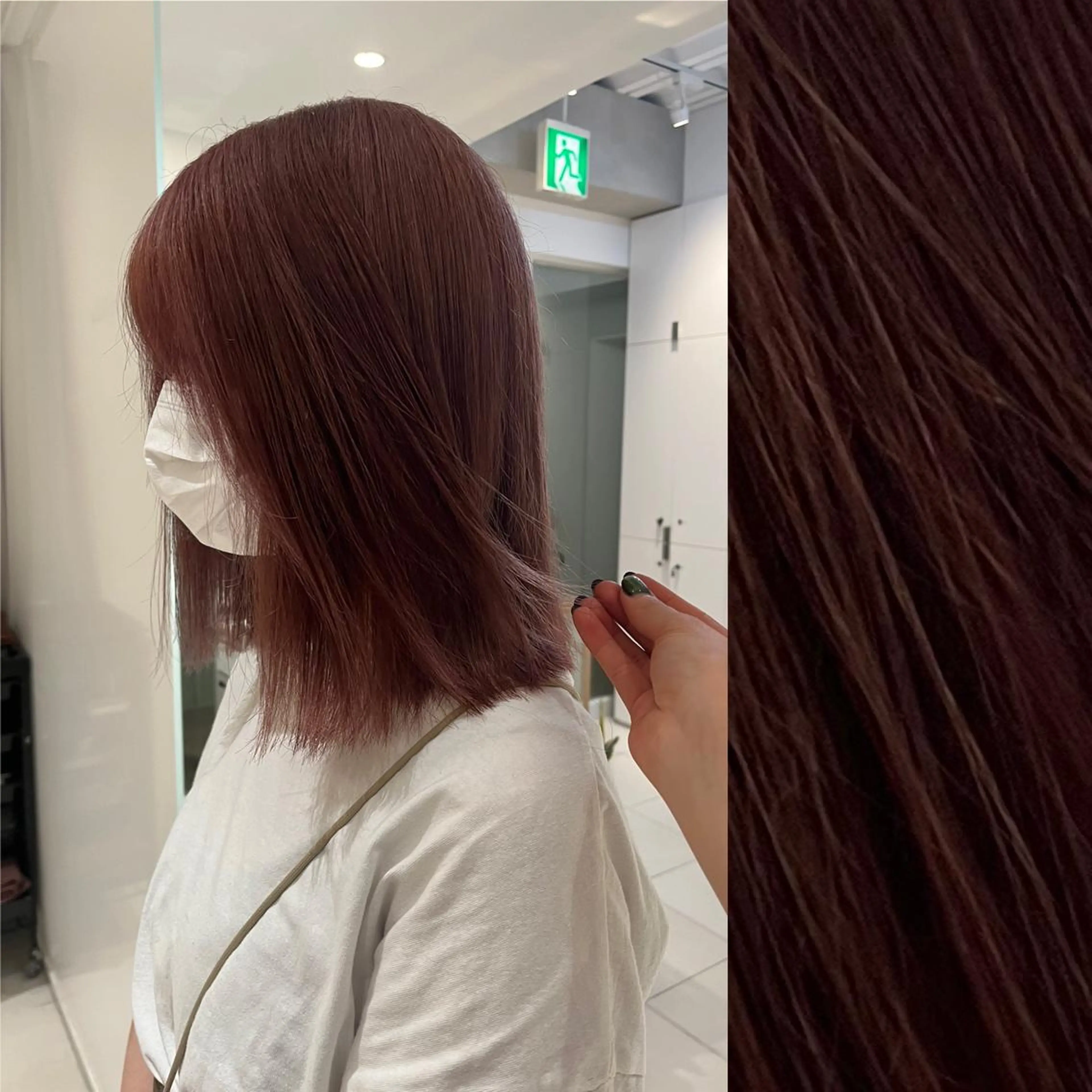 ミディアム カラー ヘアアレンジ ベージュカラー ブリーチ ブラウンカラー ケアブリーチ カシス stylist ◎RUKI.のヘアスタイル