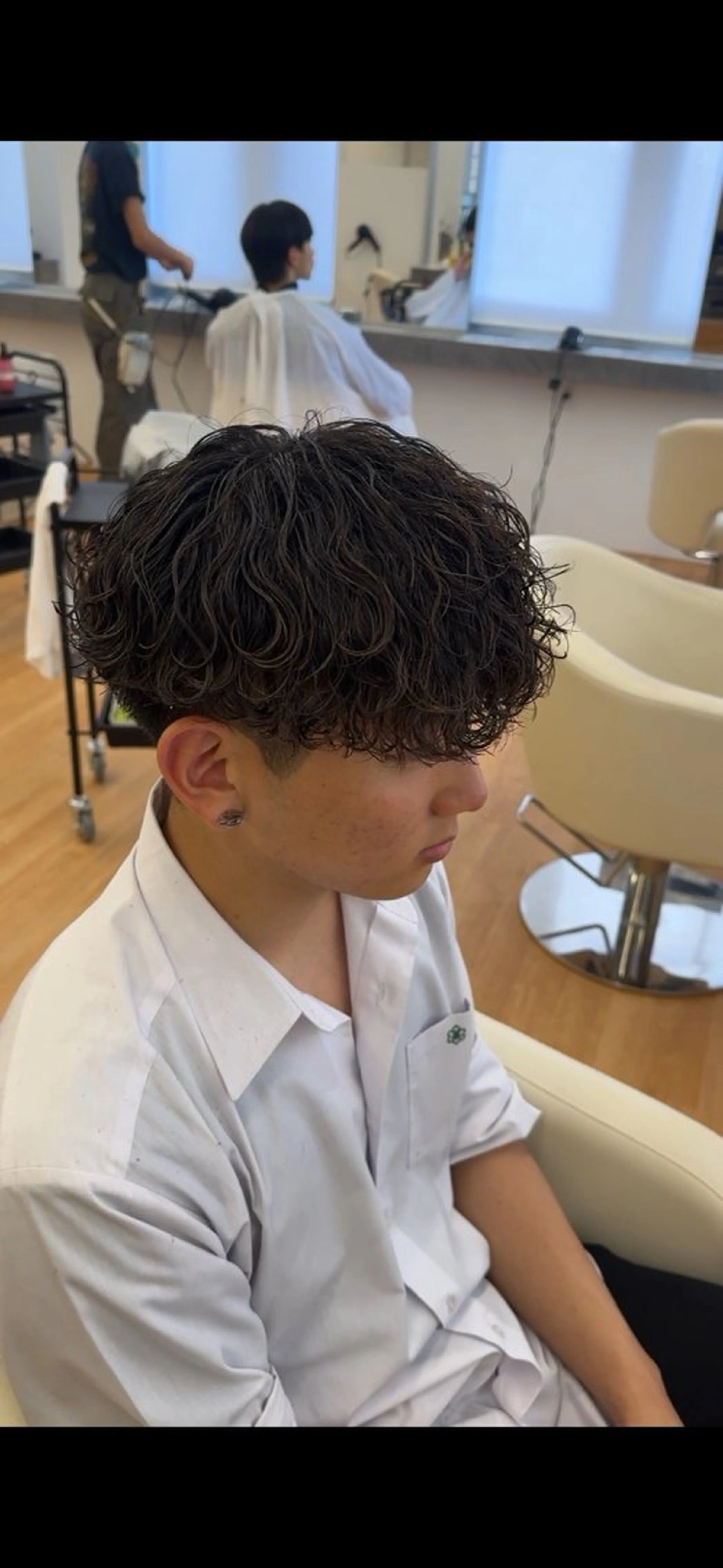 パーマ メンズ 波巻きパーマ だいき ／メンズパーマのヘアスタイル