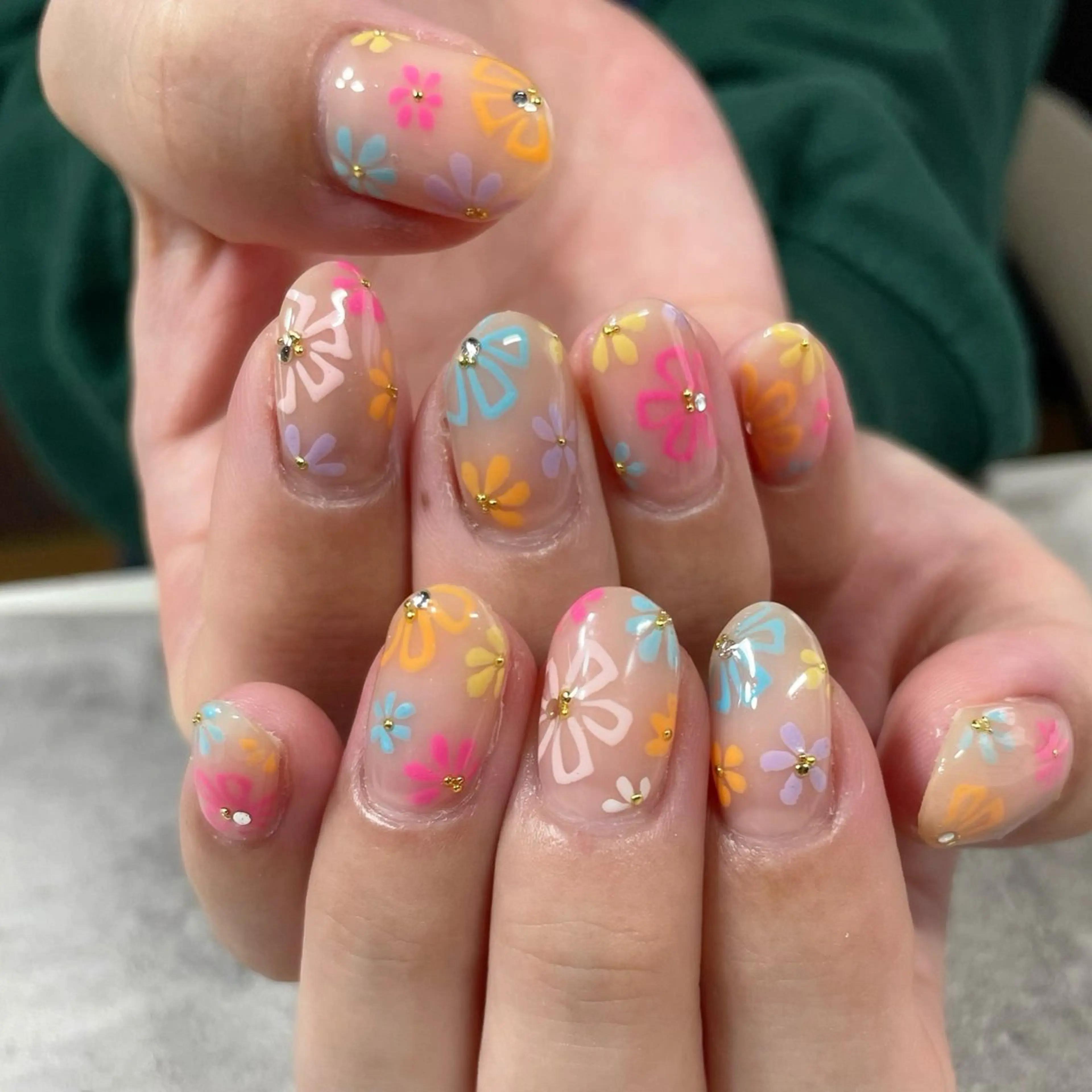 ネイル ジェルネイル 東 千夏のネイルデザイン