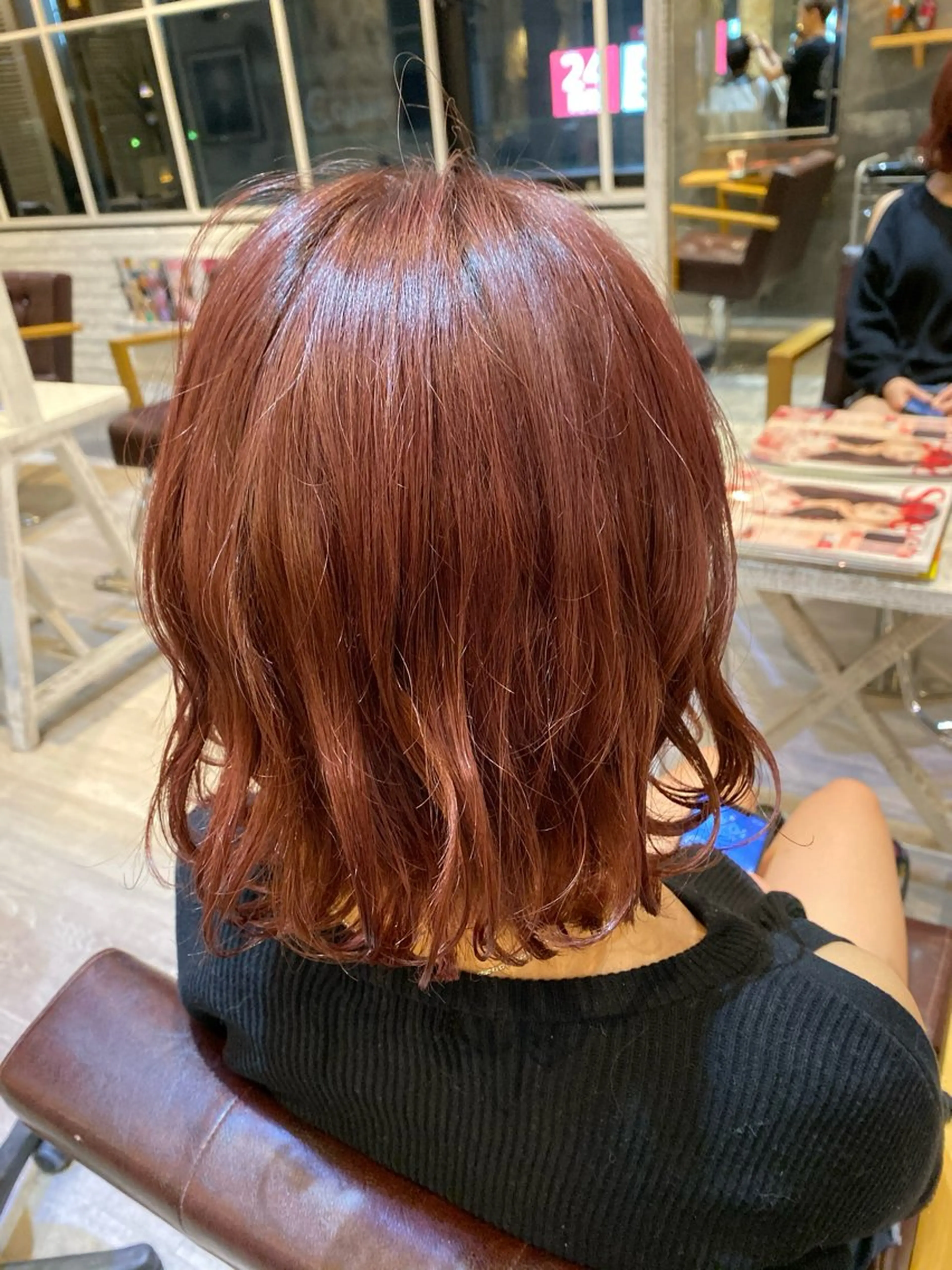 ミディアム カラー 塚本 昂のヘアスタイル