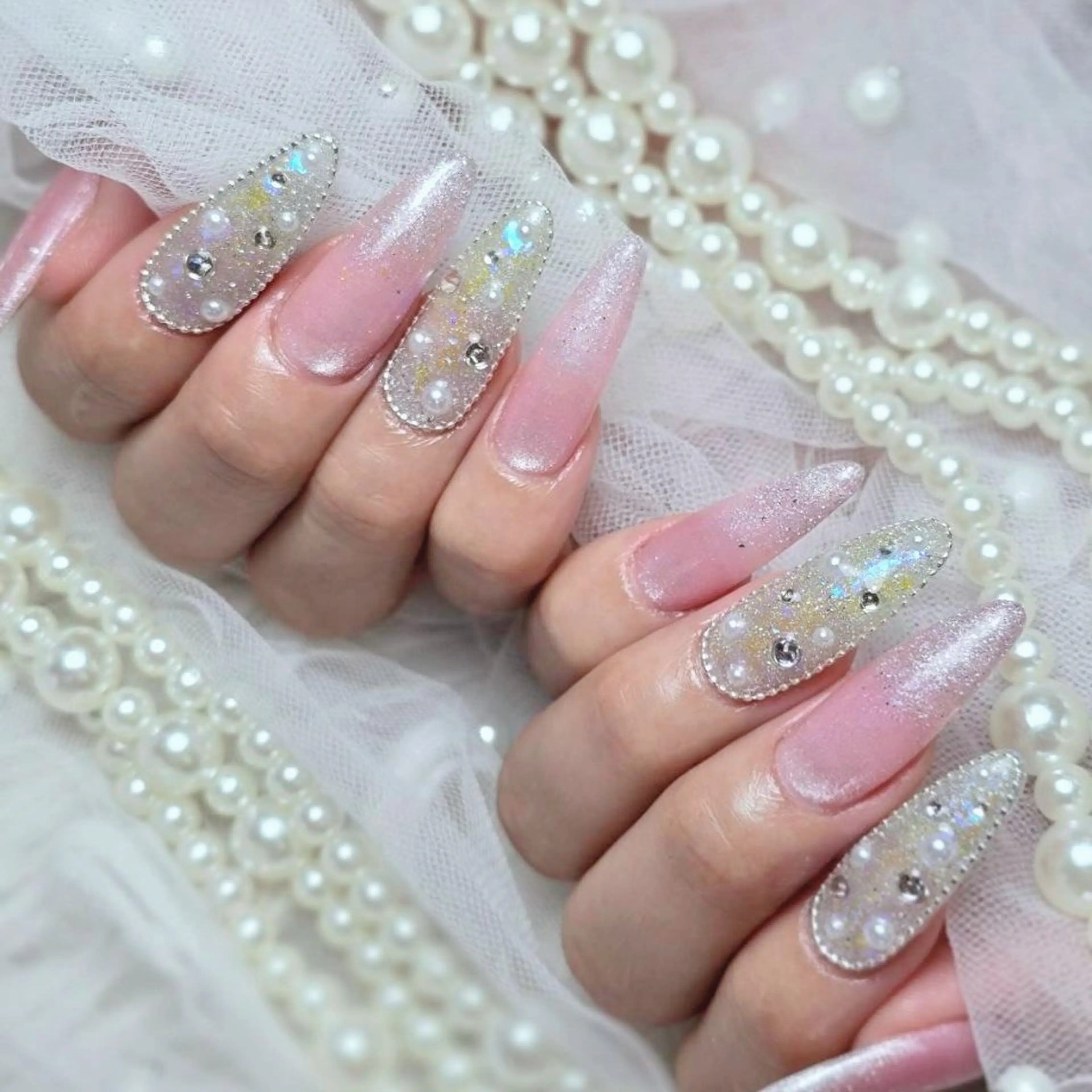 ネイル オフィスネイル ピンク スカルプネイル ネイルチップ ハンドネイル Nail lieNのネイルデザイン