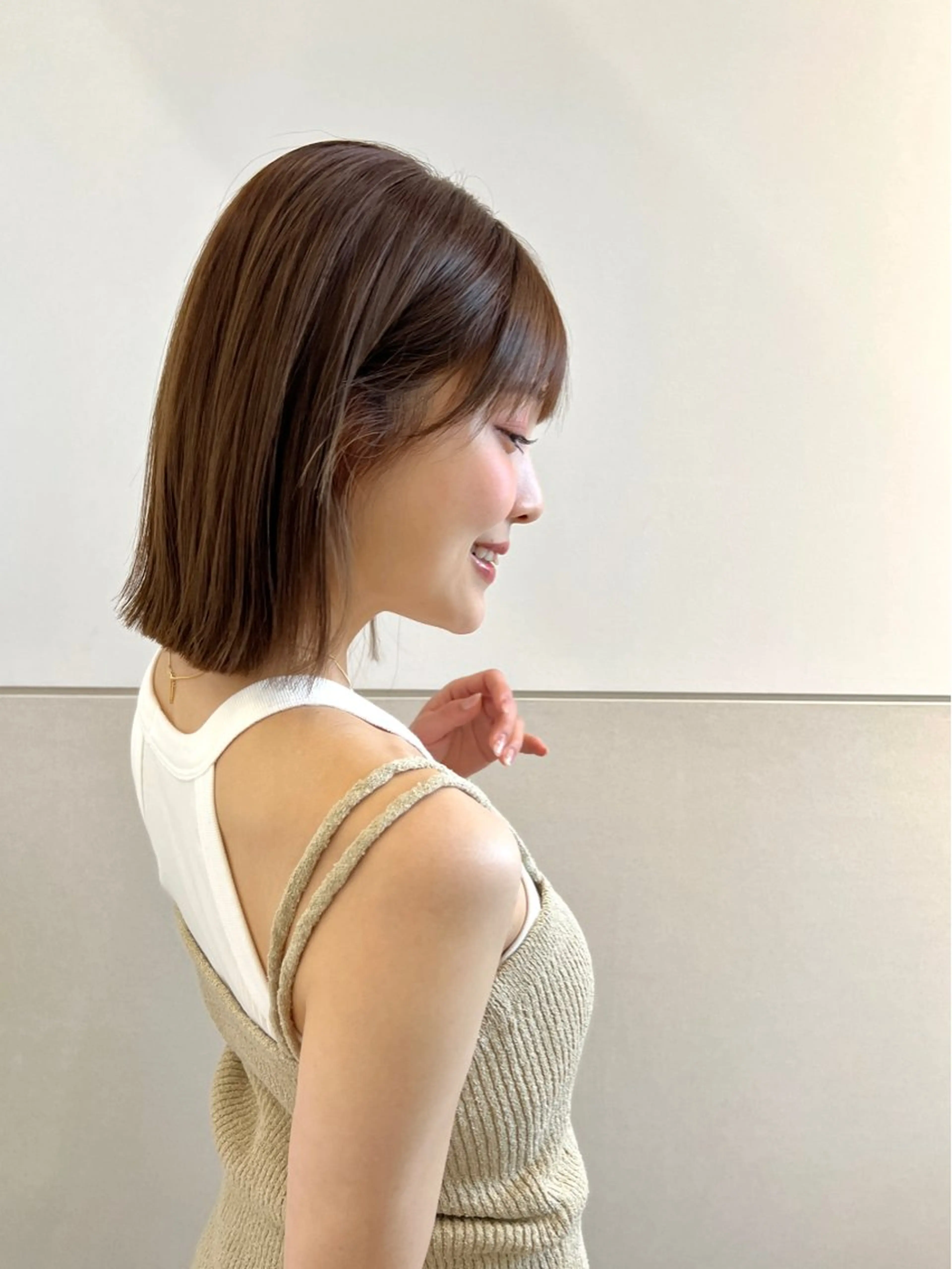 ショート カット ヘアカラー ボブ・レイヤー🎀 エミリのヘアスタイル