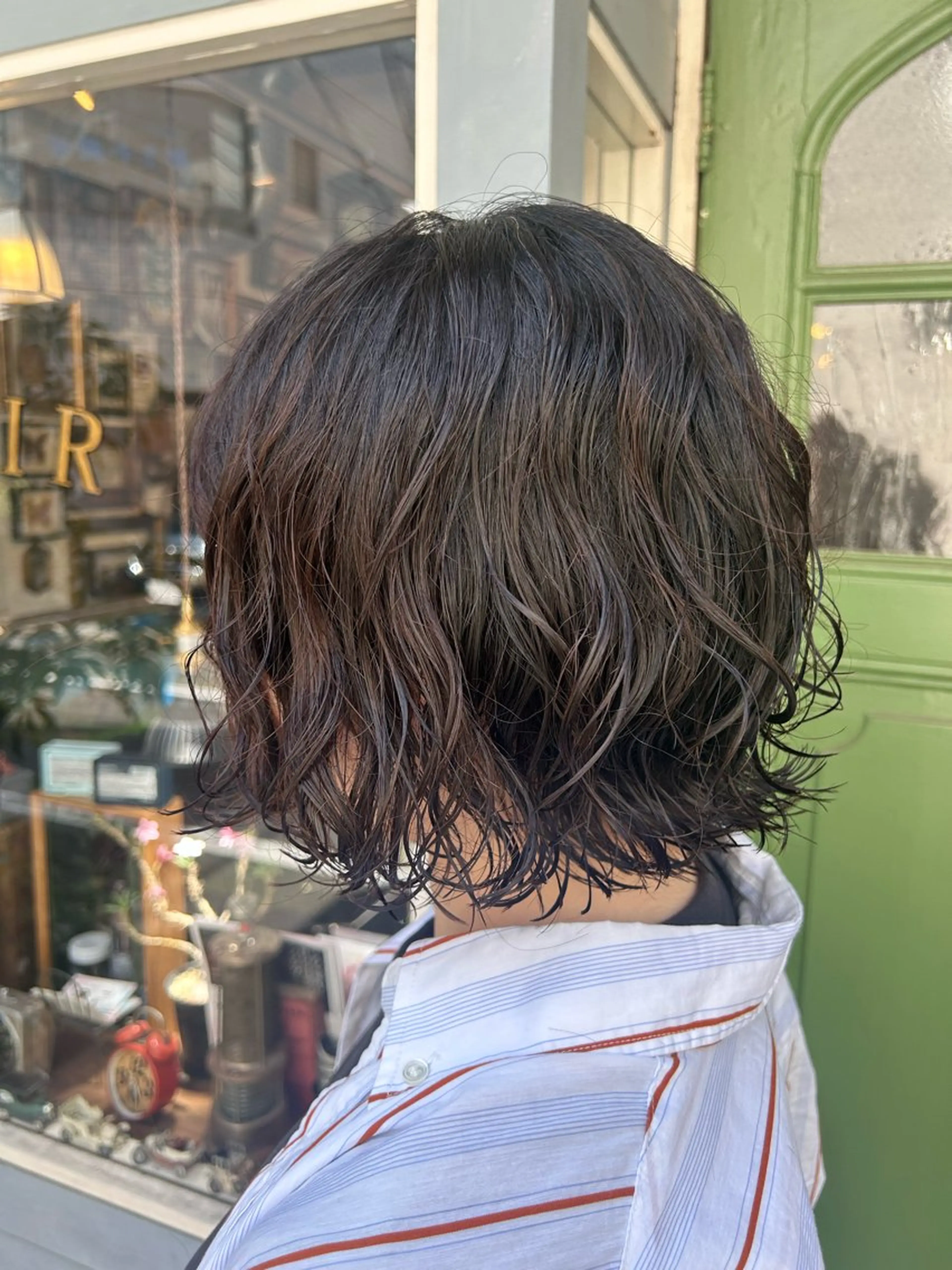 ショート パーマ カット パーマ トリートメント 清水千優/パーマ/透 明感カラー/メンズのヘアスタイル