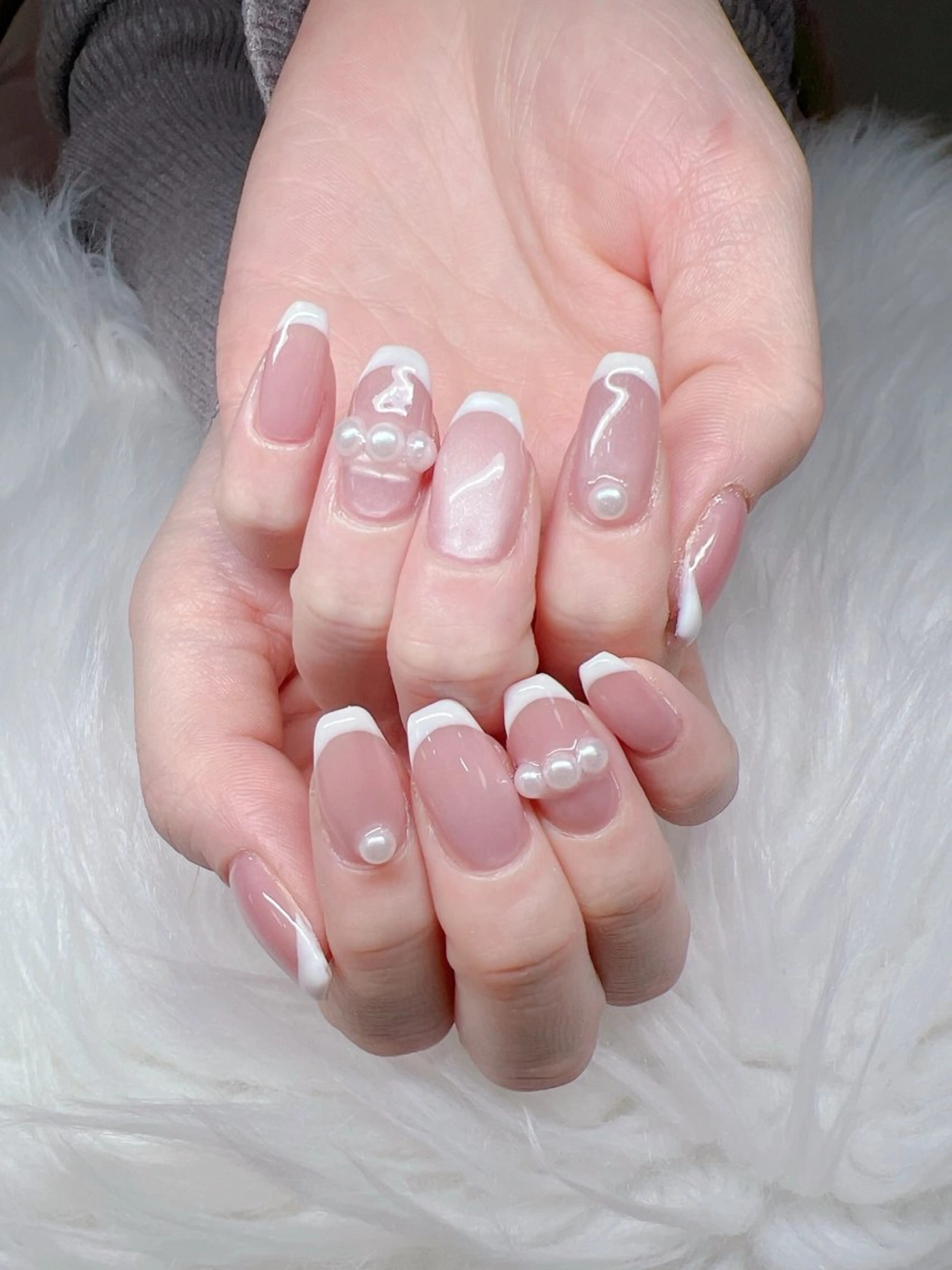 ネイル ハンドネイル Lee Nails チップ長さだし専門店のネイルデザイン