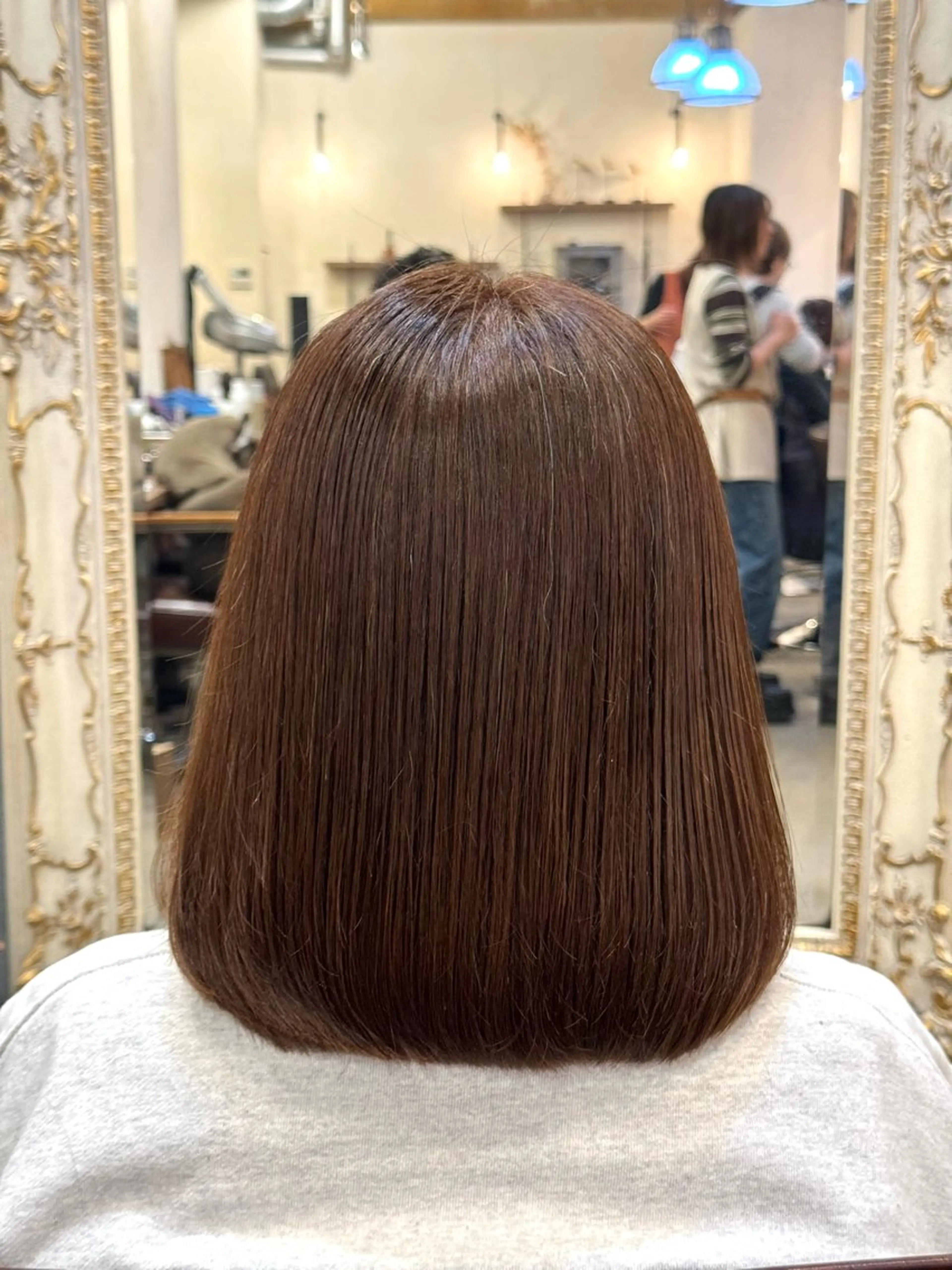 ミディアム カラー ＆-HAIR佐藤 ゆいモデル募集中のヘアスタイル