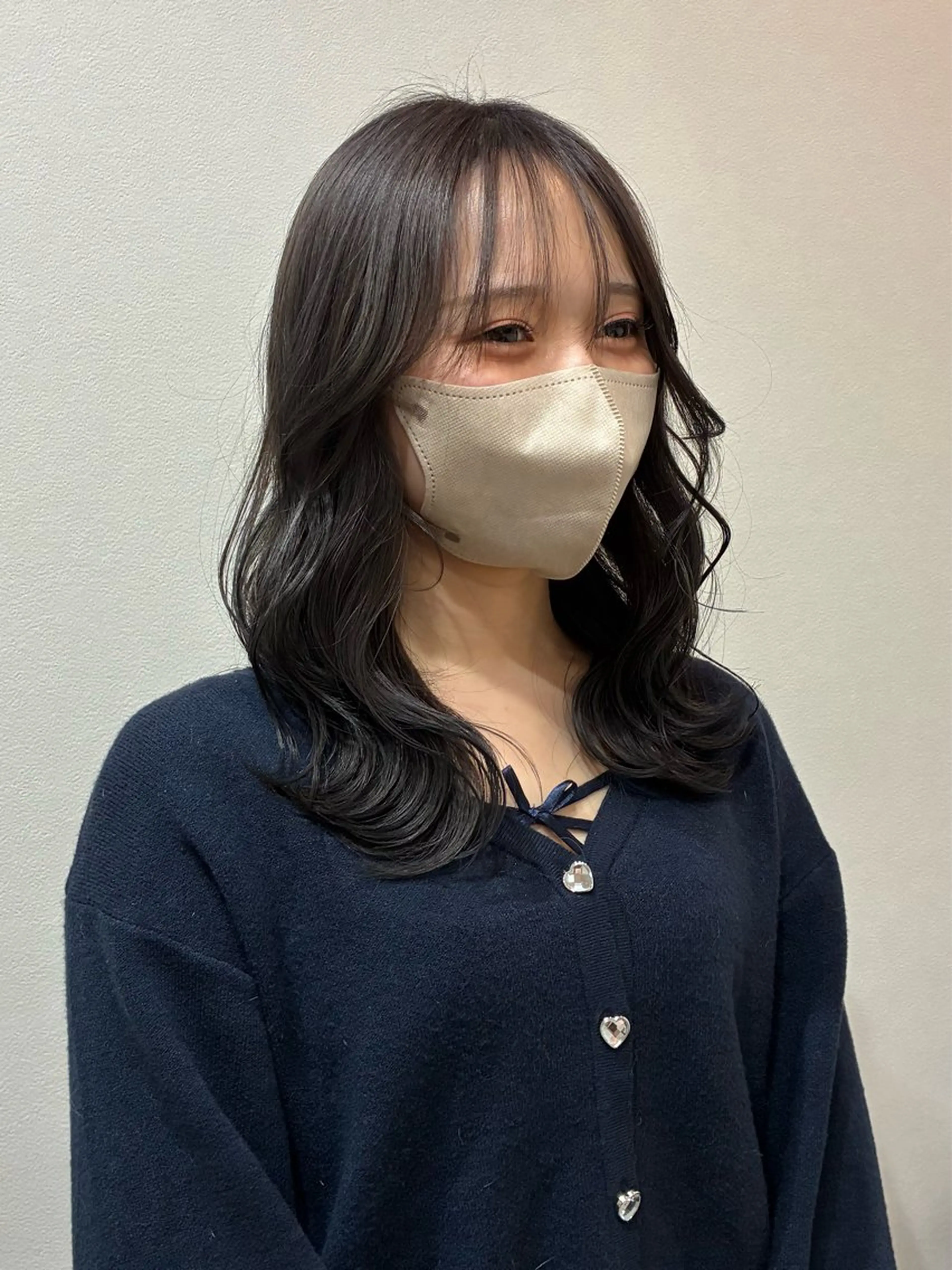 セミロング ヘアカラー トリートメント 柴田真衣 /ナチュラル/半個室のヘアスタイル