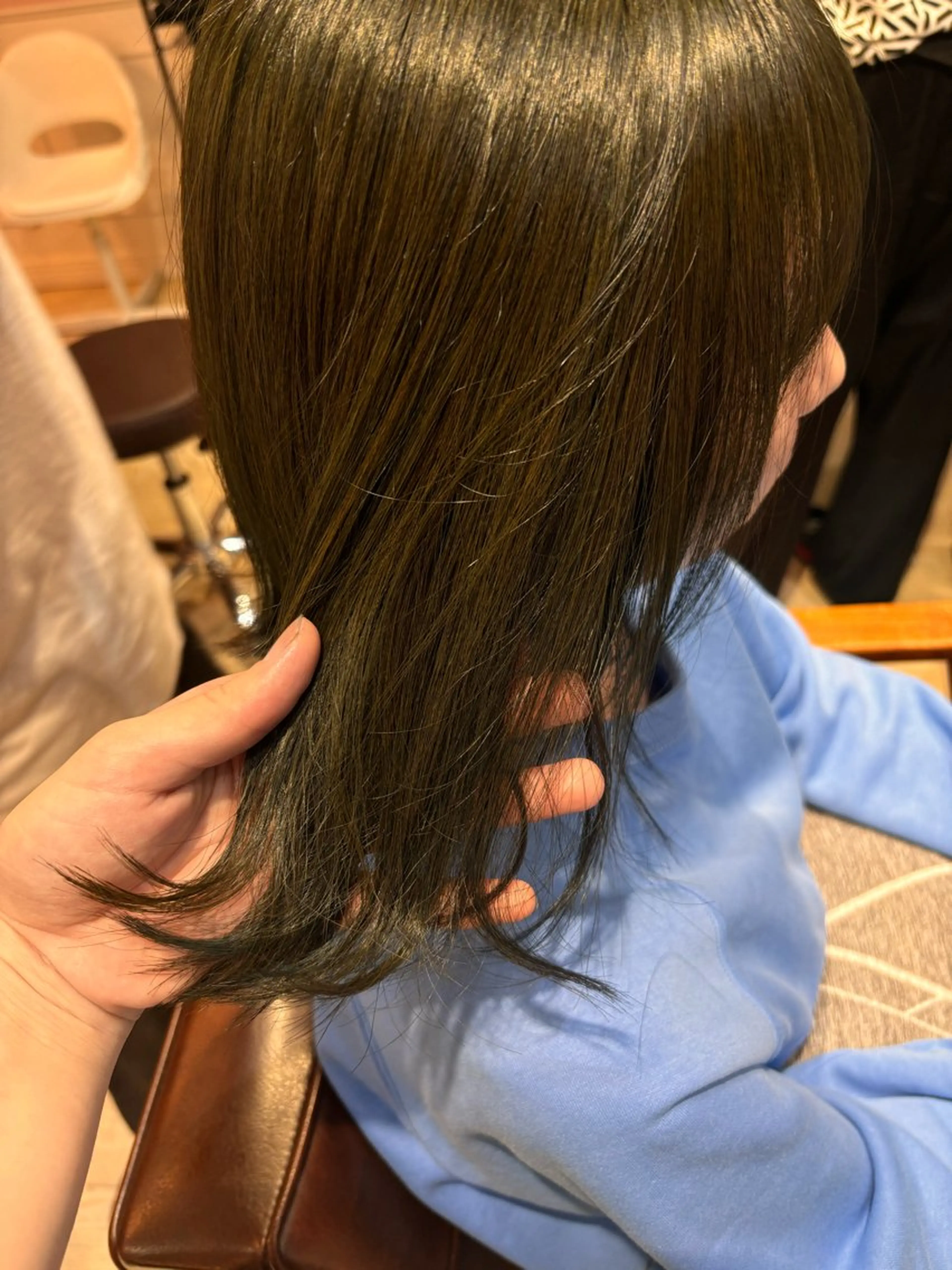 カラー 🌱なゆみ🌱透明感 /ナチュラル/高宮のヘアスタイル