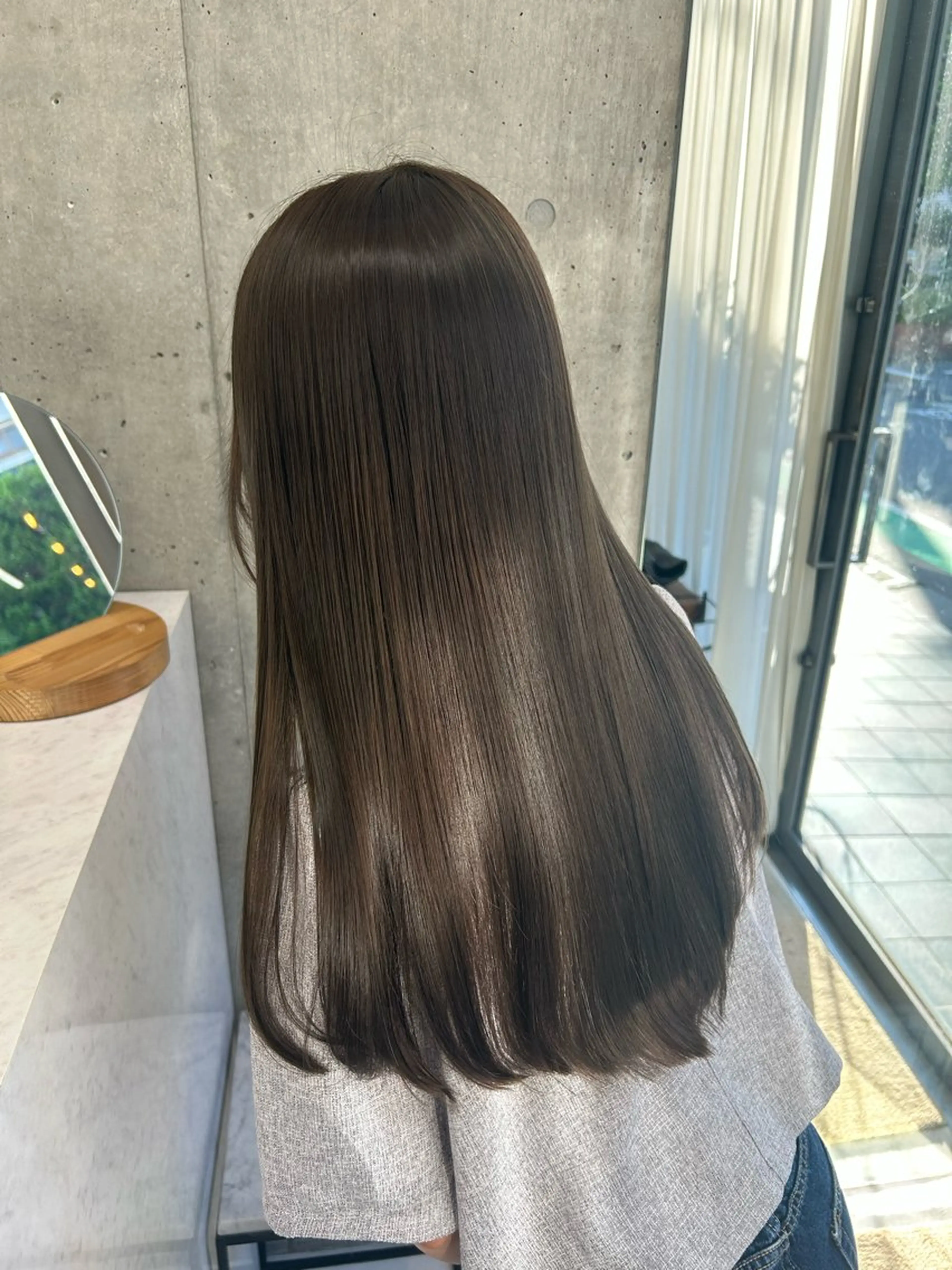 ロング ピンクラベンダー ヘアカラー トリートメント LOE Yuuka/42🩵のヘアスタイル