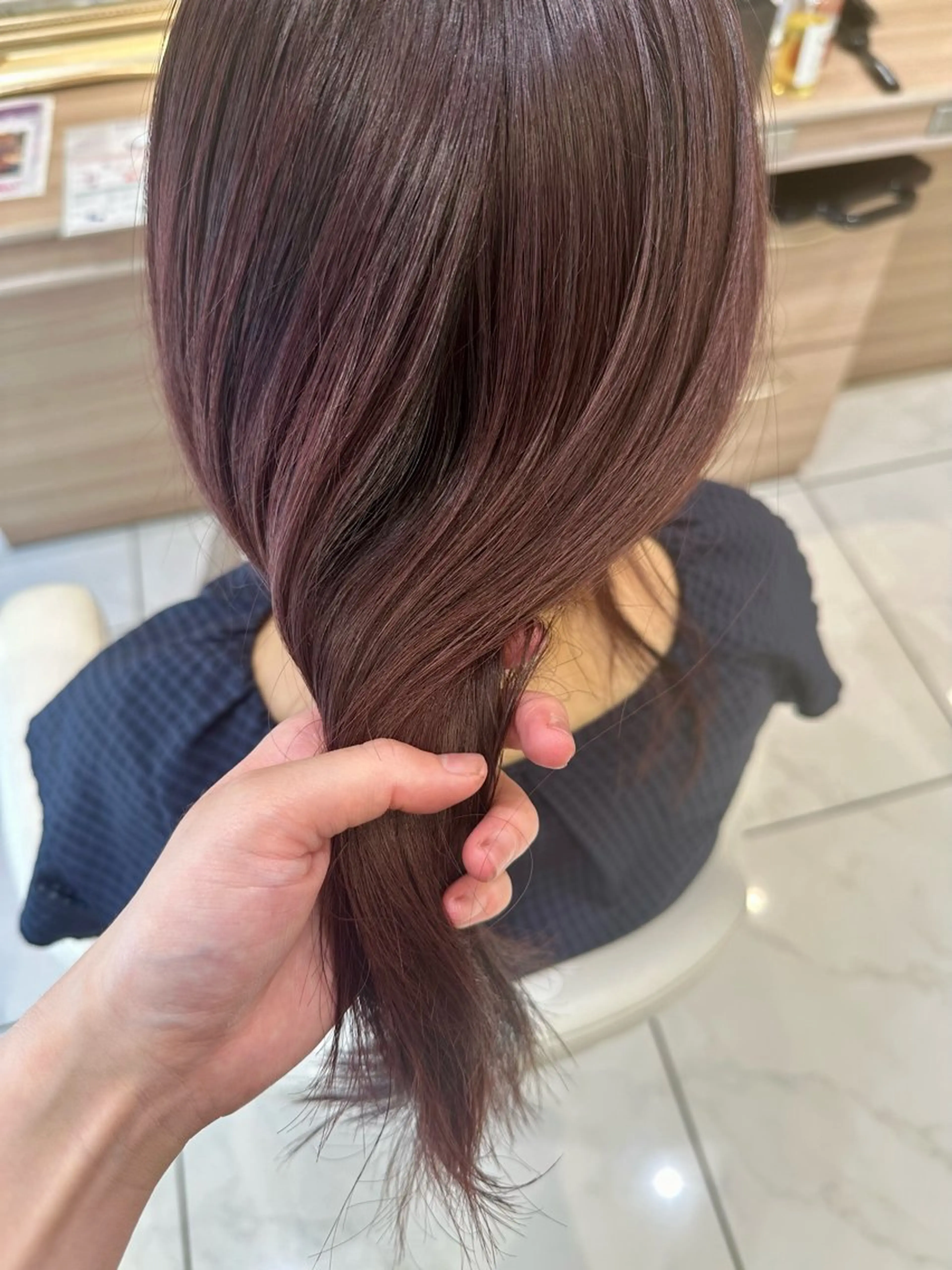 セミロング 🎀艶髪カラー🎀 Aiのヘアスタイル