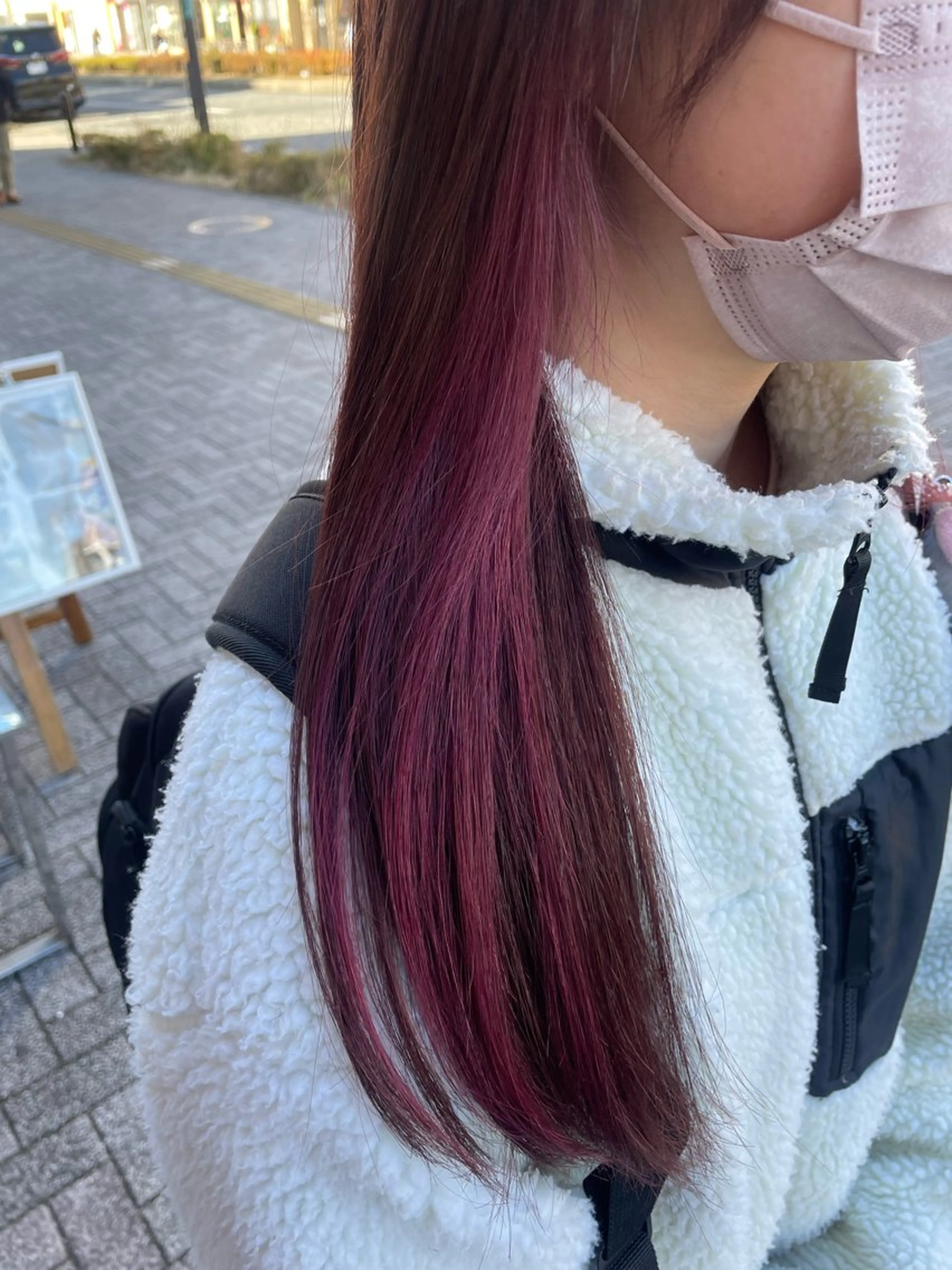 ロング カラー ヘアカラー トリートメント 💞暖色カラー 💞risaのヘアスタイル