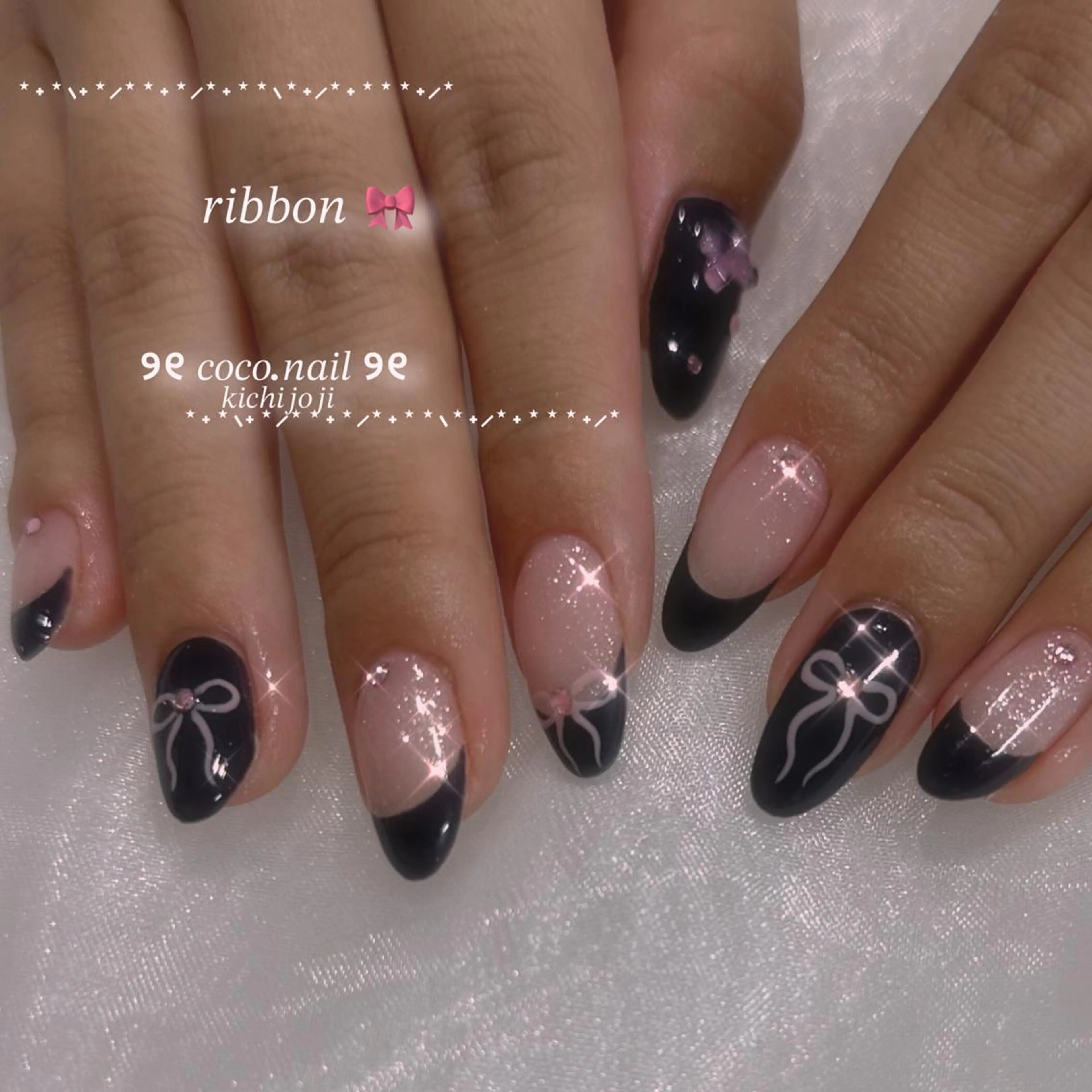 ネイル ハンドネイル フットネイル lili.nail y2k/長さ出しのネイルデザイン