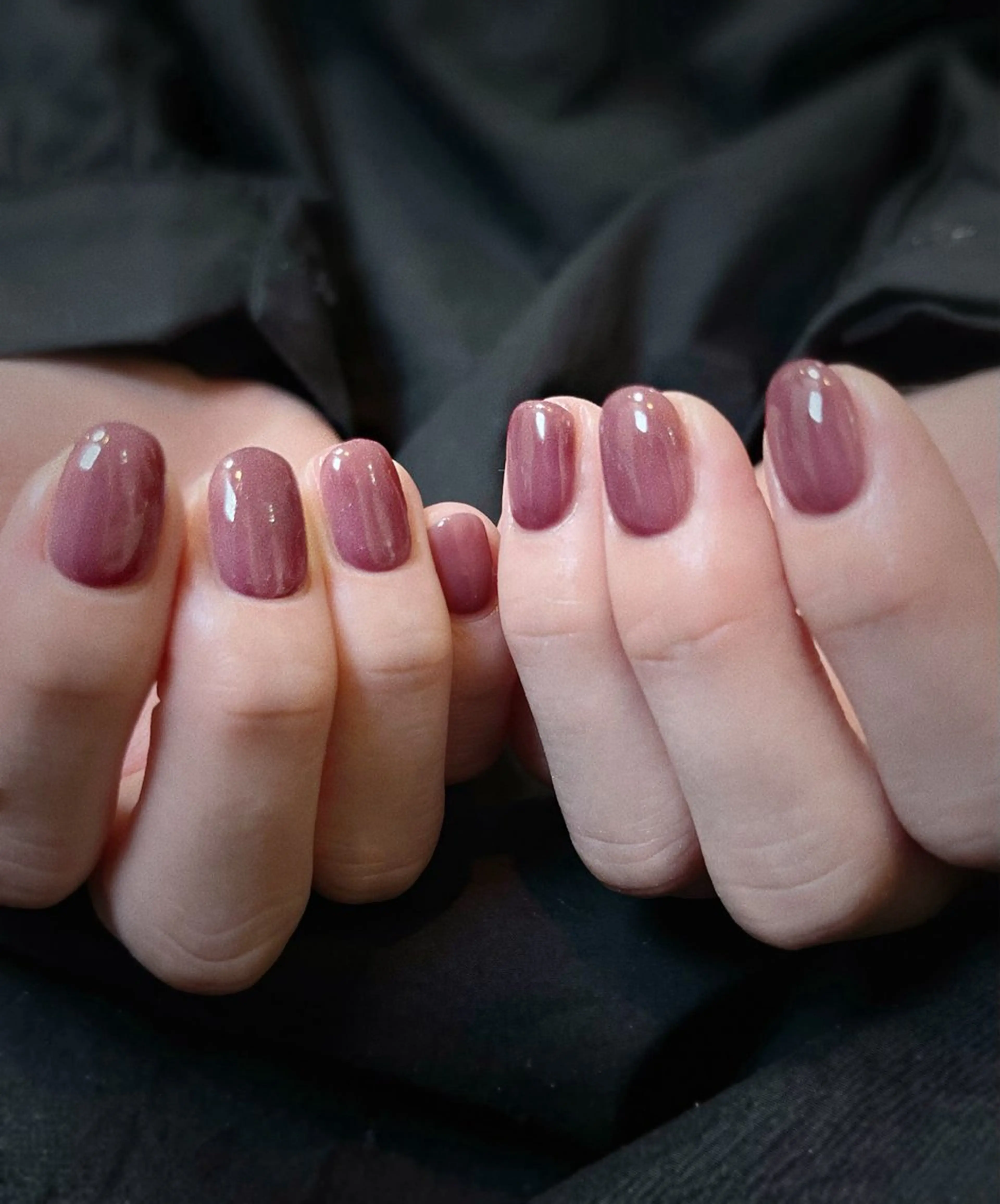 ショート ハンドネイル めぐみのネイルサロン スタッフ練習のネイルデザイン