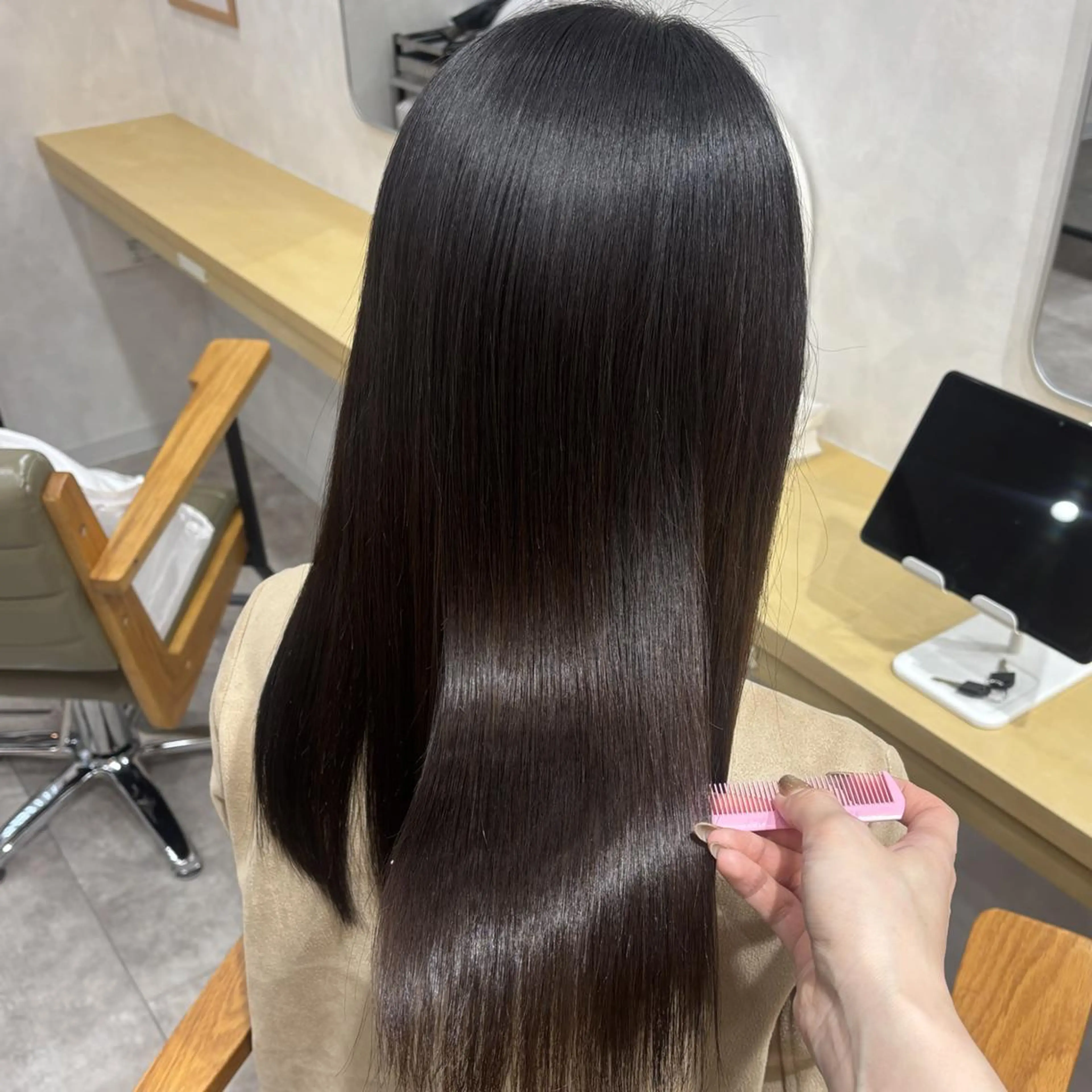 セミロング 似合わせボブカット/ 髪質改善/細川実知香のヘアスタイル