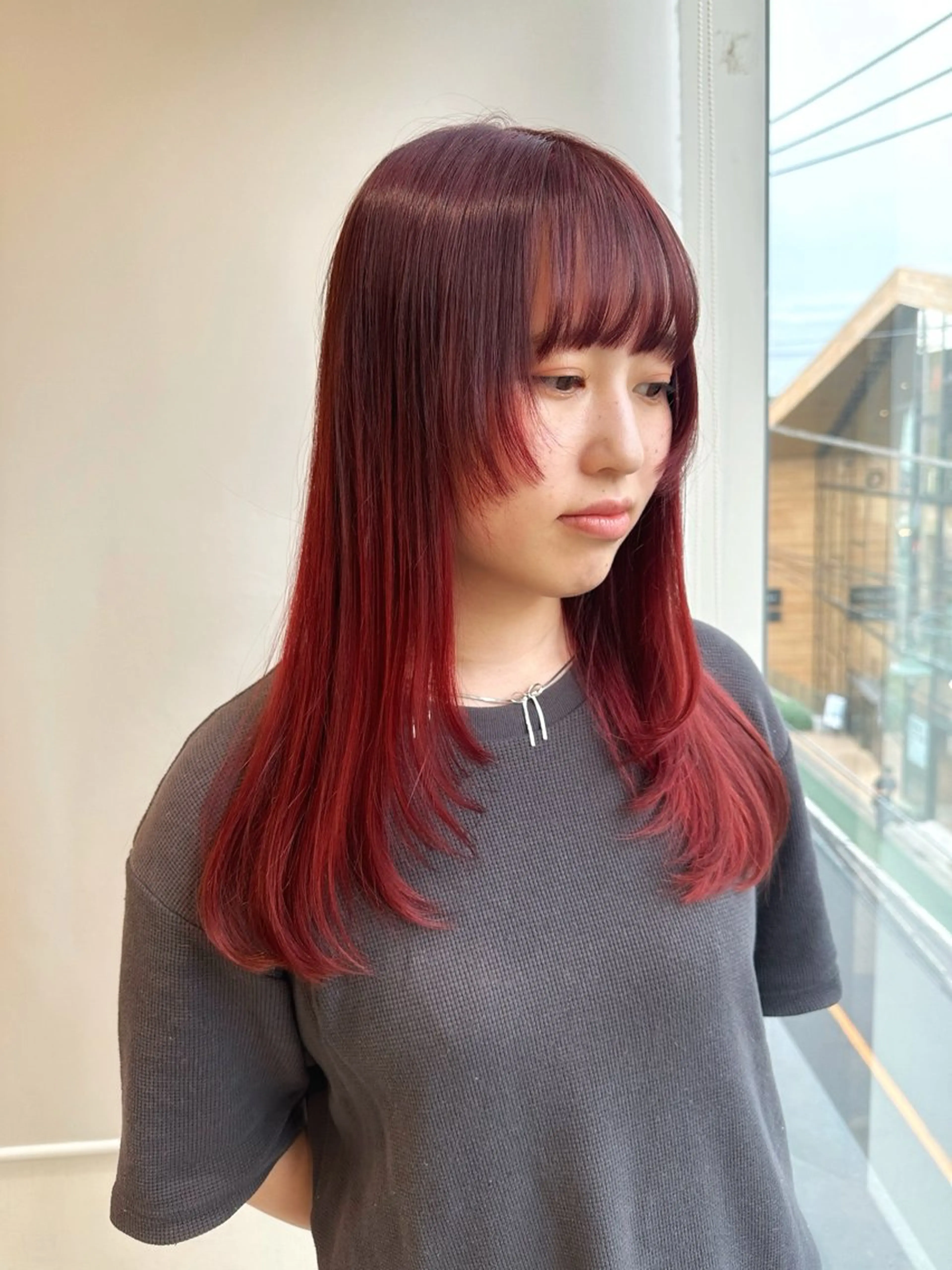 ロング カラー ヘアカラー hibiki/セット /透明感カラーのヘアスタイル