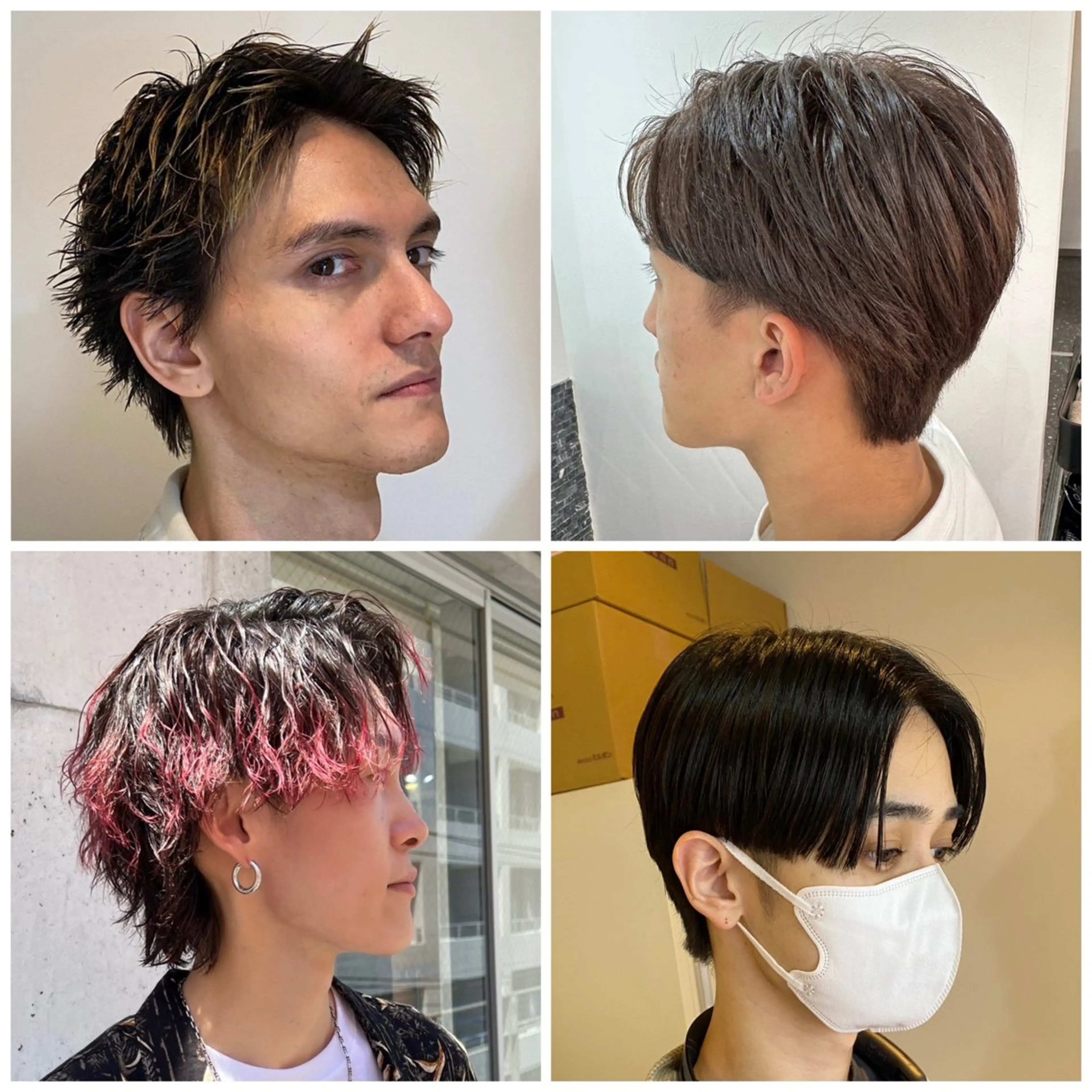 メンズ パーマ/ダブルカラー ブリーチ⭐️海斗のヘアスタイル