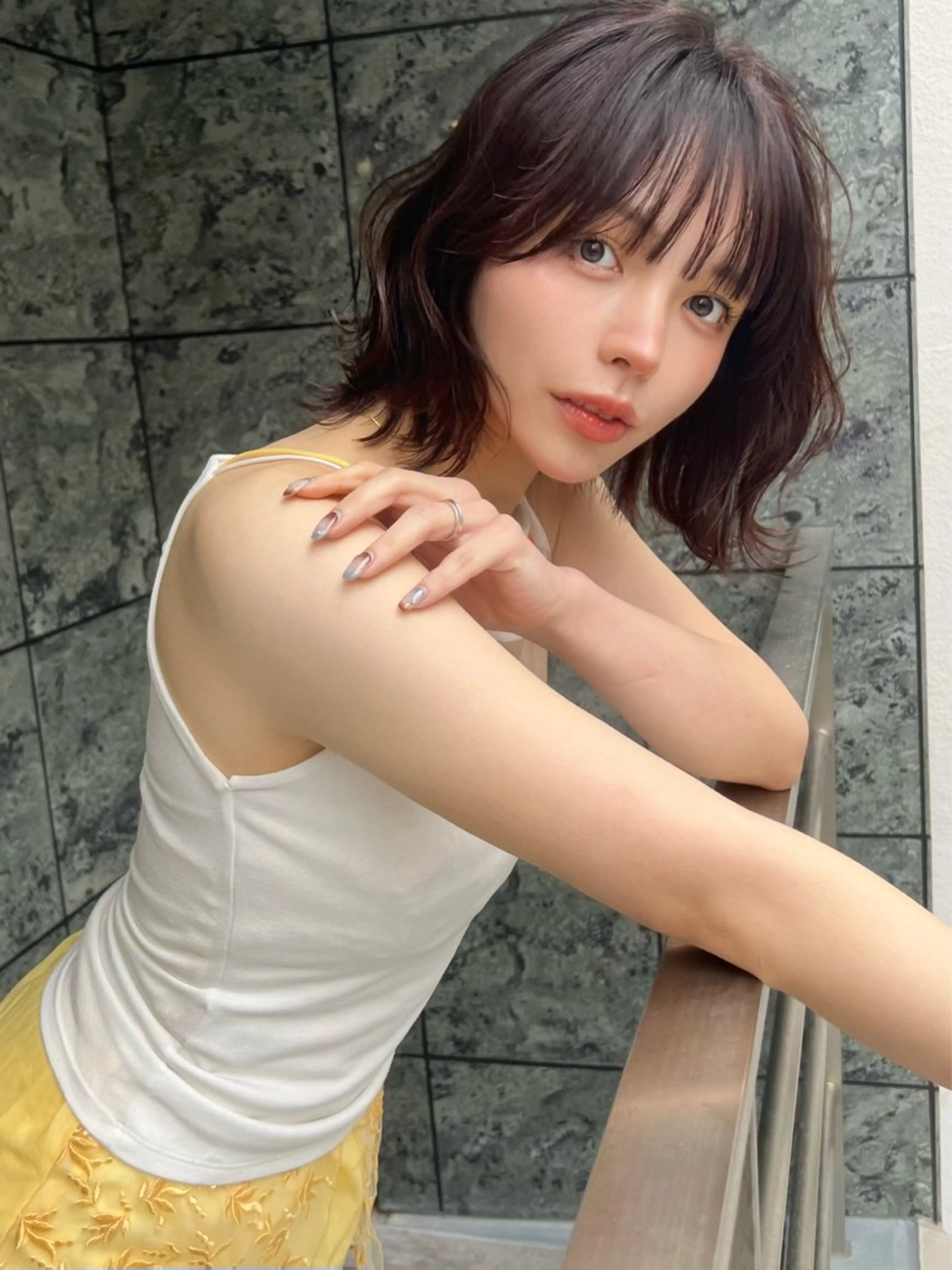 ショート ボブ カット 小顔ボブ jilblanカホのヘアスタイル