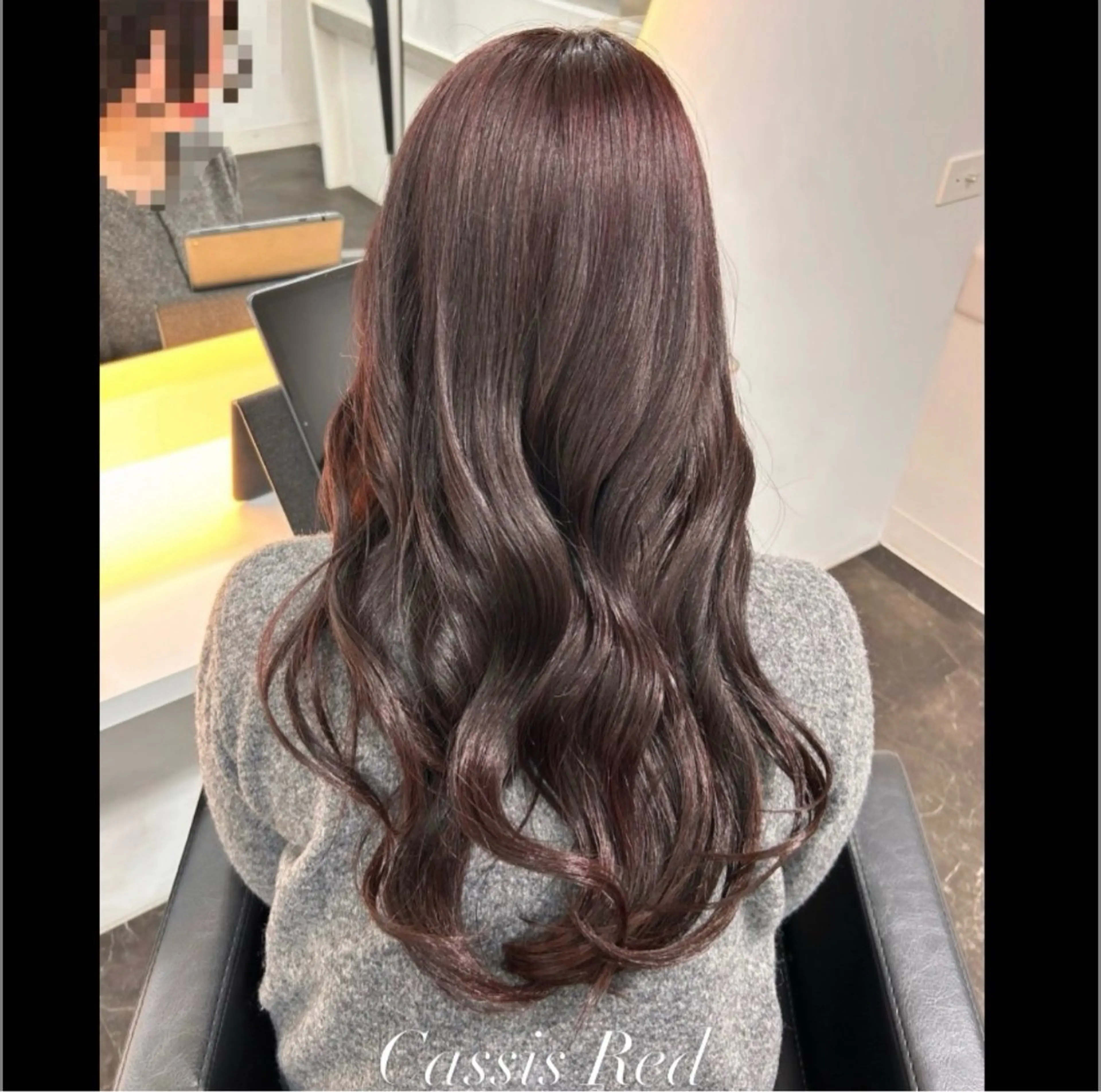 ロング 内藤 友香のヘアスタイル
