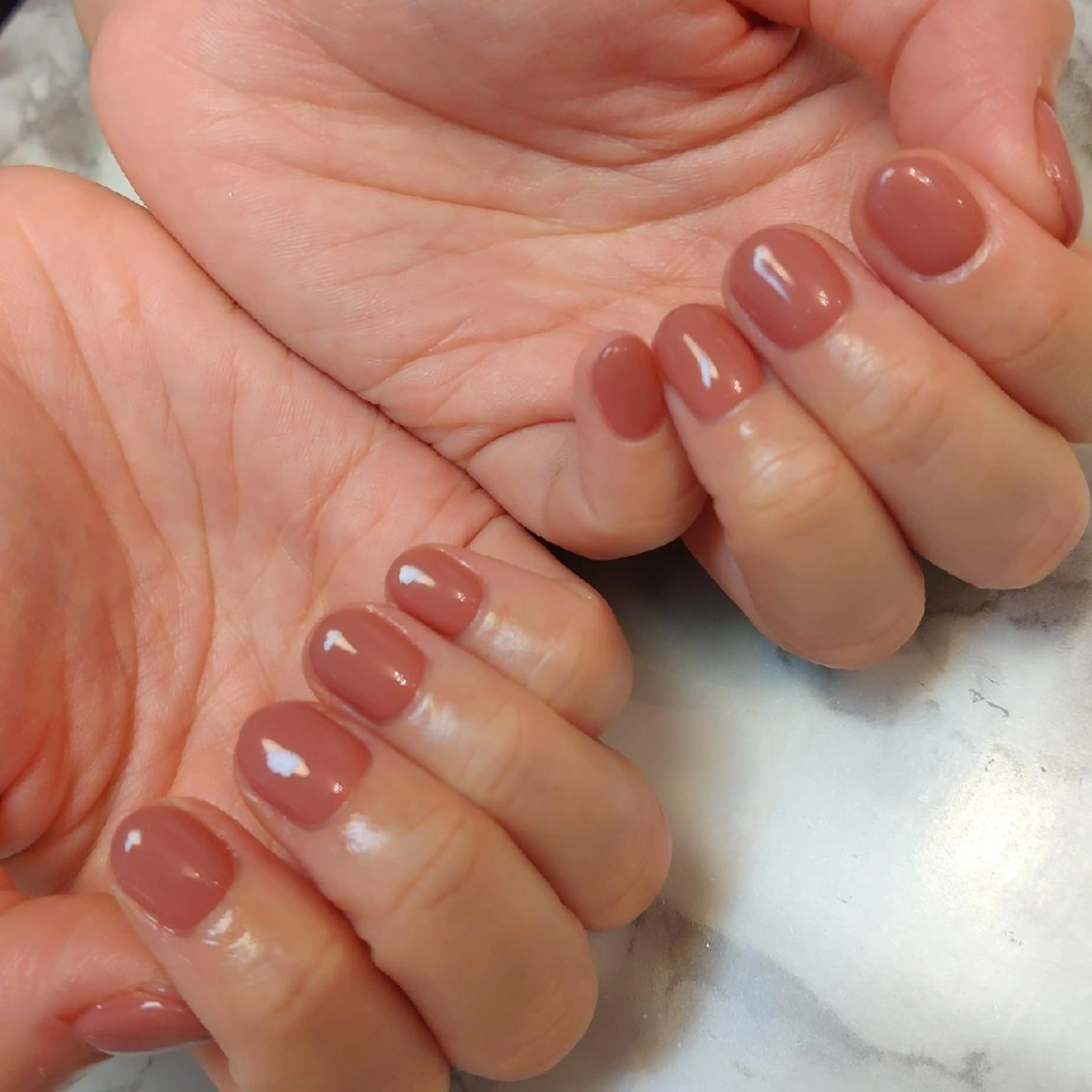 ネイル ワンカラーネイル ジェヌインネイル 河内のネイルデザイン