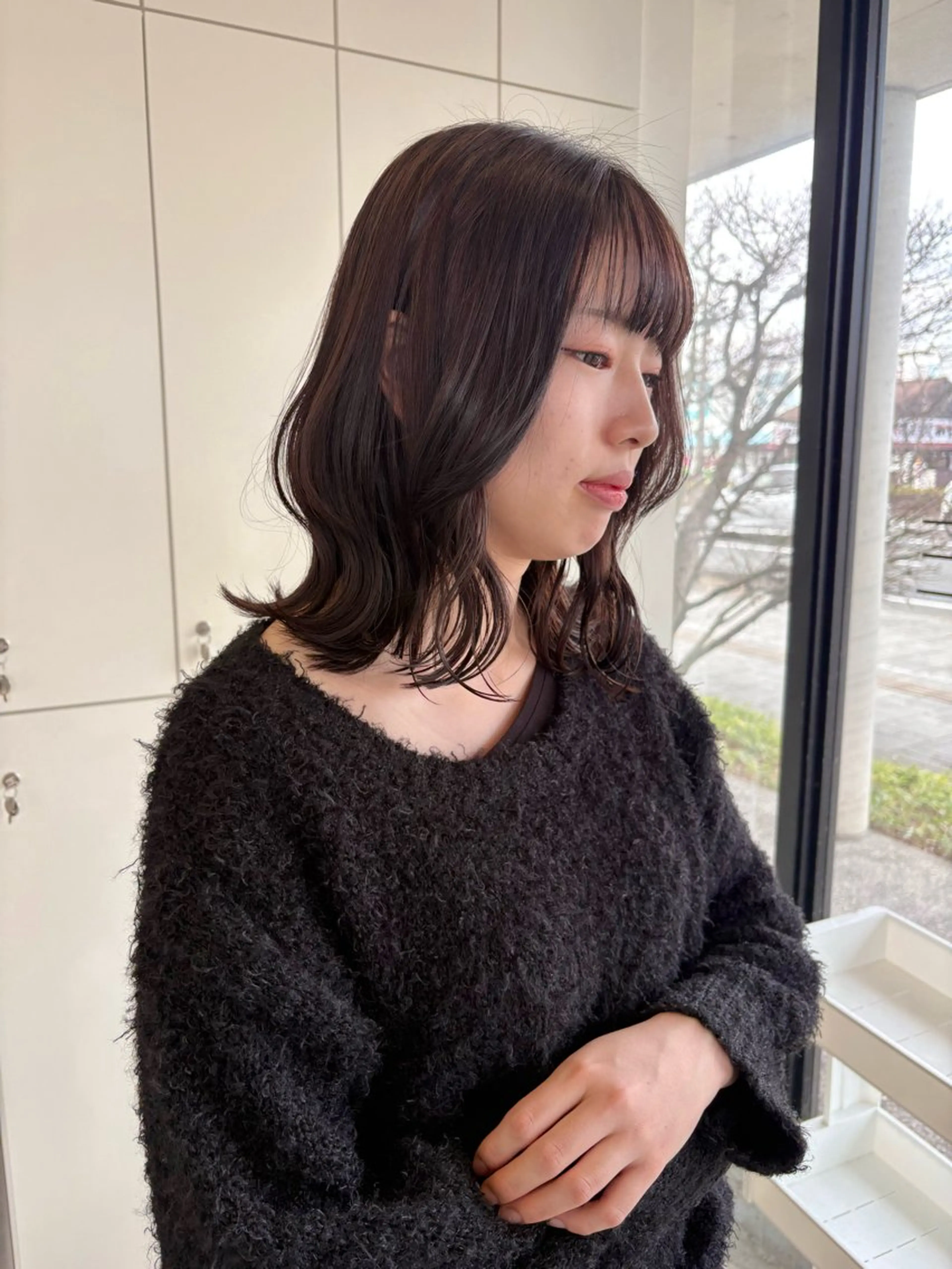ミディアム カラー ブラウンカラー 透明感カラー ナチュラルブラウン ヘアカラー トリートメント LOMARLIE / 𝐂𝐇𝐈𝐊𝐀のヘアスタイル