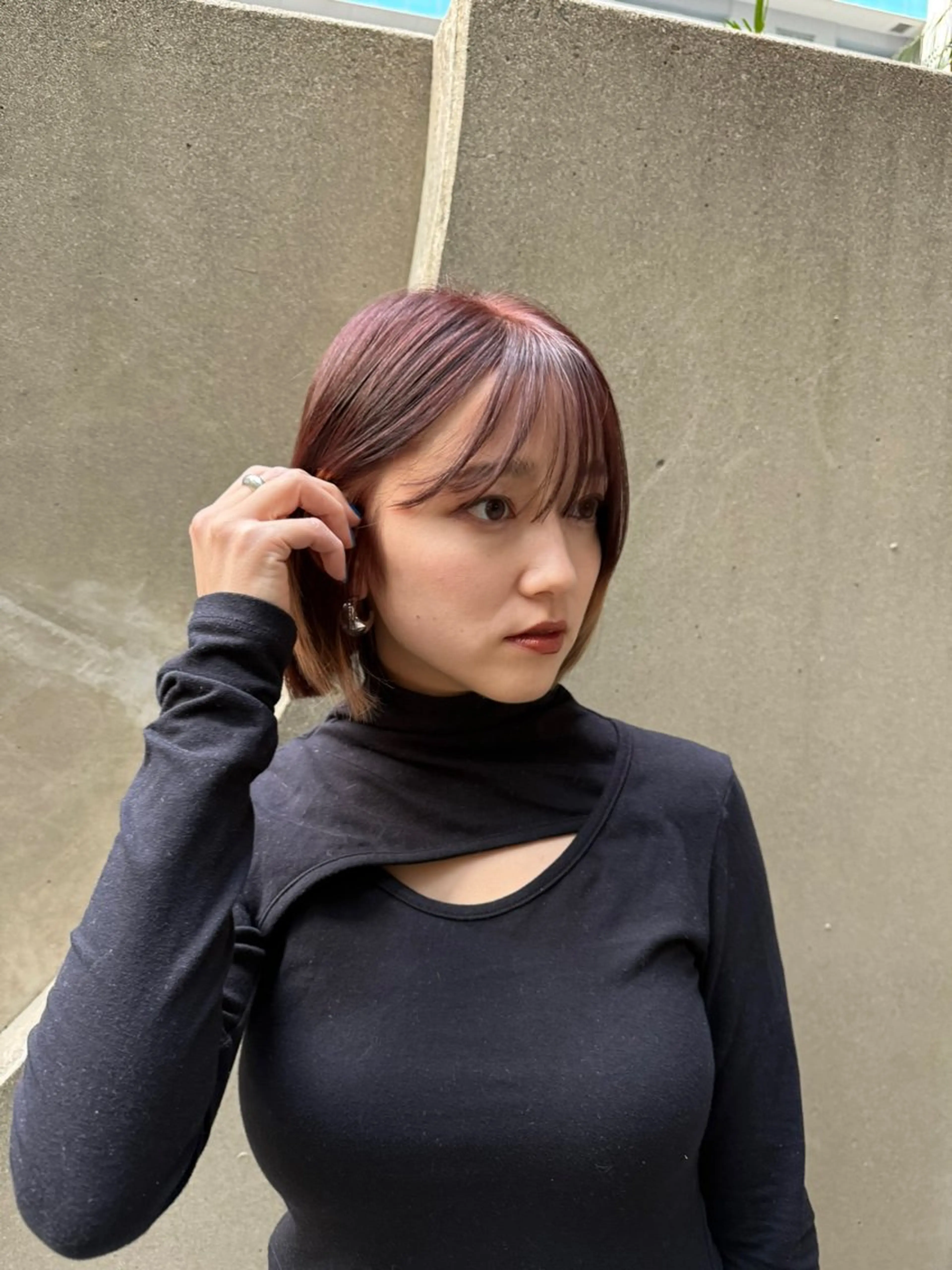 ショート 韓国レイヤー🪽 無重力パーマナツキのヘアスタイル