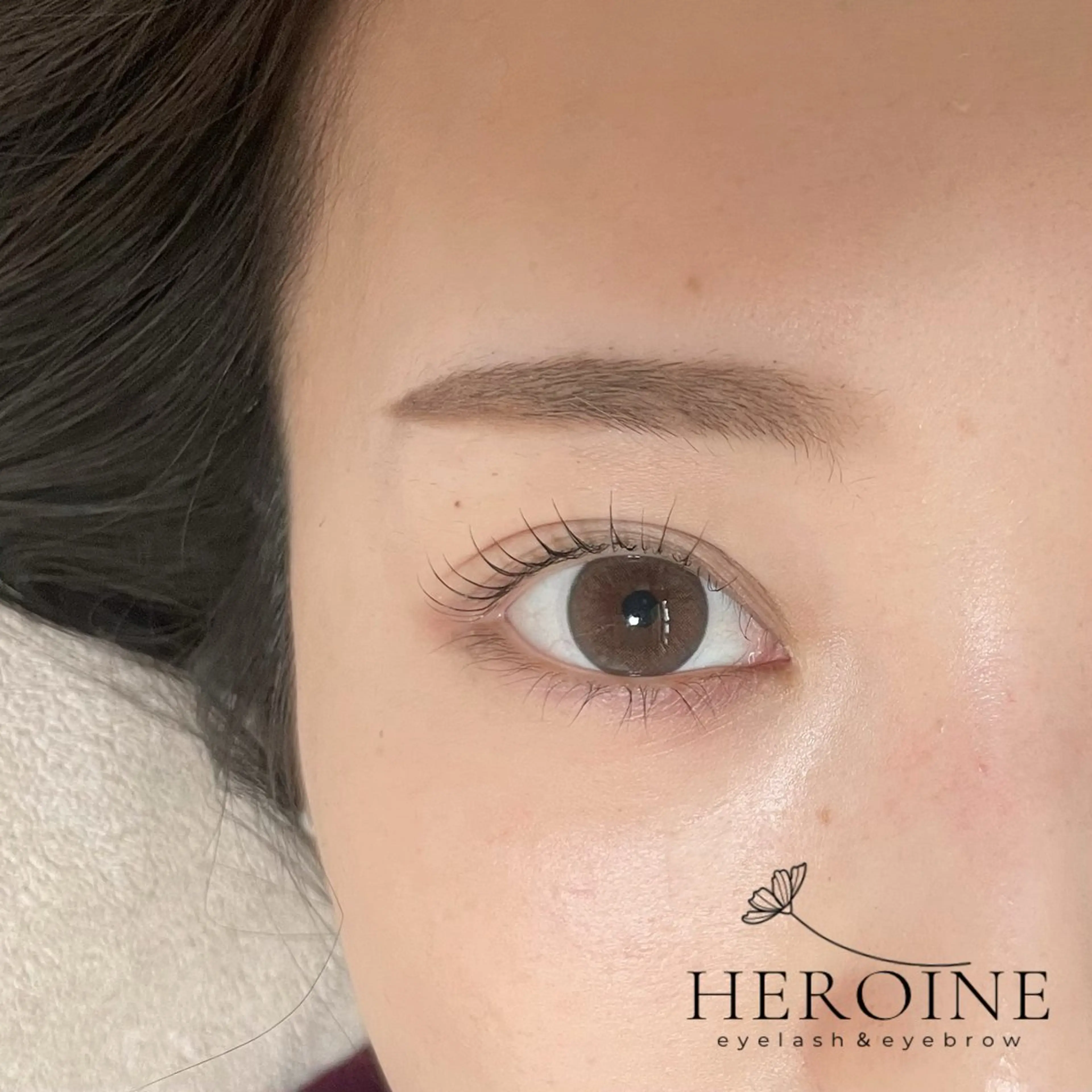 マツエク・マツパ ナチュラル 一重×まつ毛パーマ 堀田 寛子のマツエク・マツパデザイン