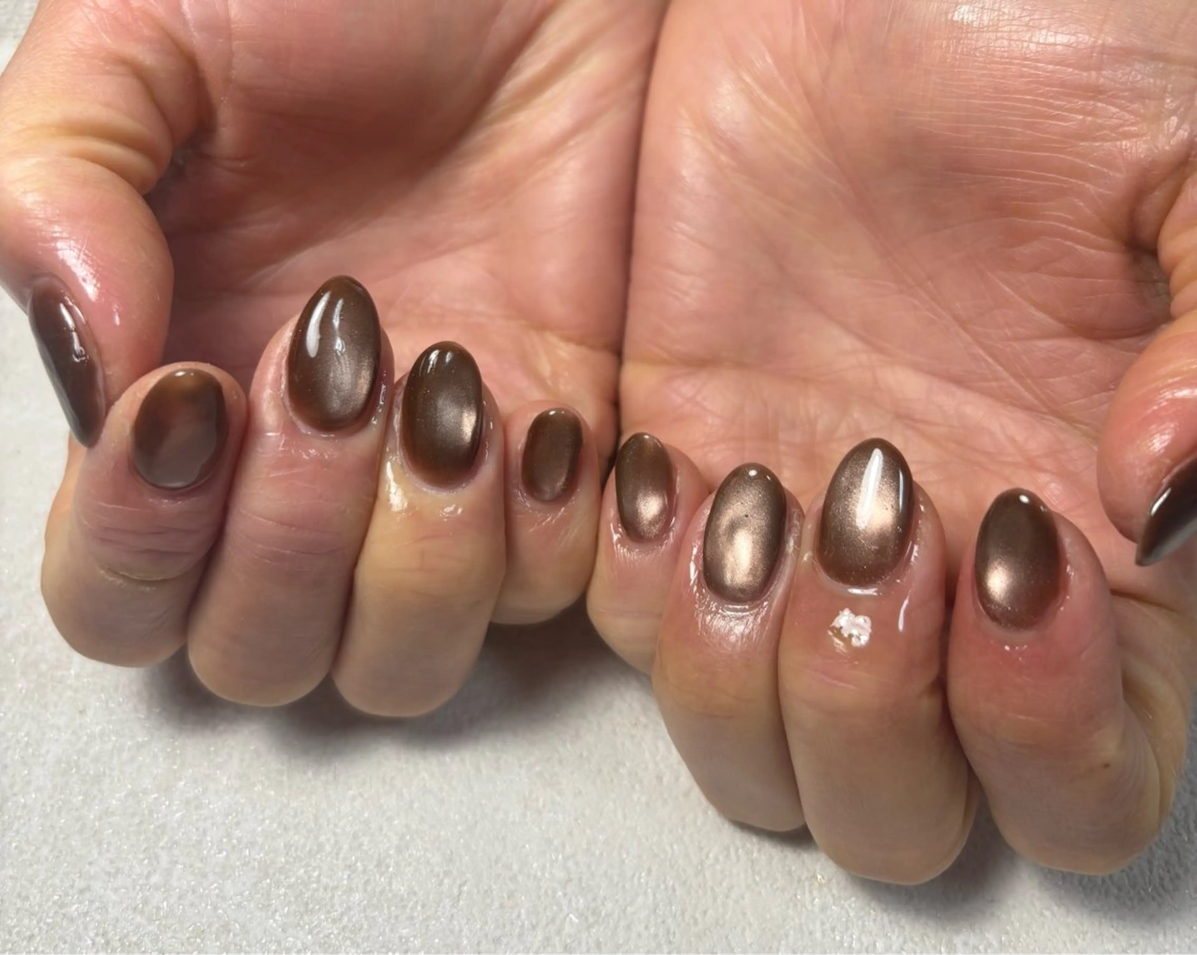 ネイル オーロラネイル フットネイル フレンチネイル ジェルネイル ハート ハンドネイル kiki nail たまプラーザのネイルデザイン