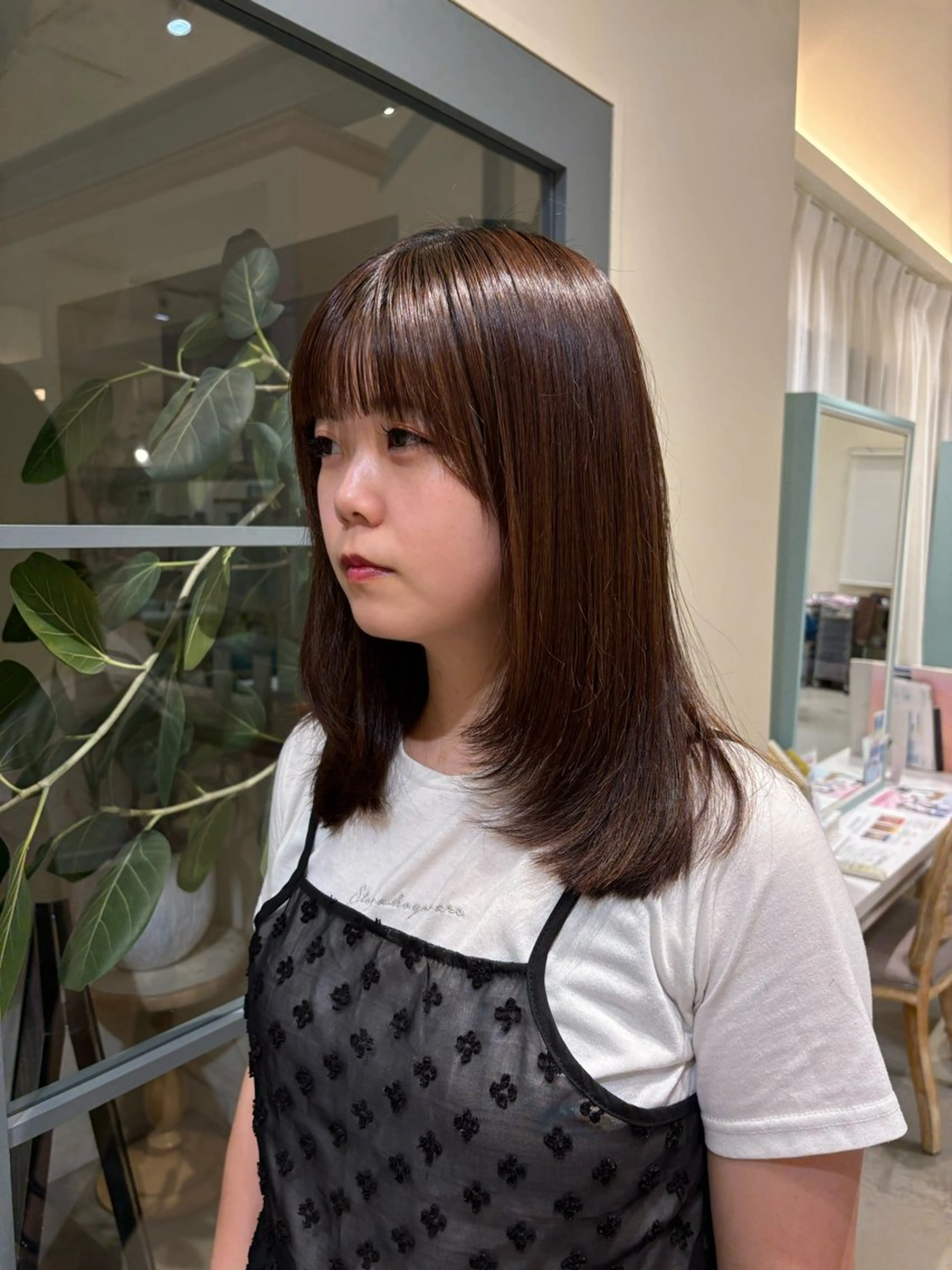 セミロング 加藤 風花のヘアスタイル