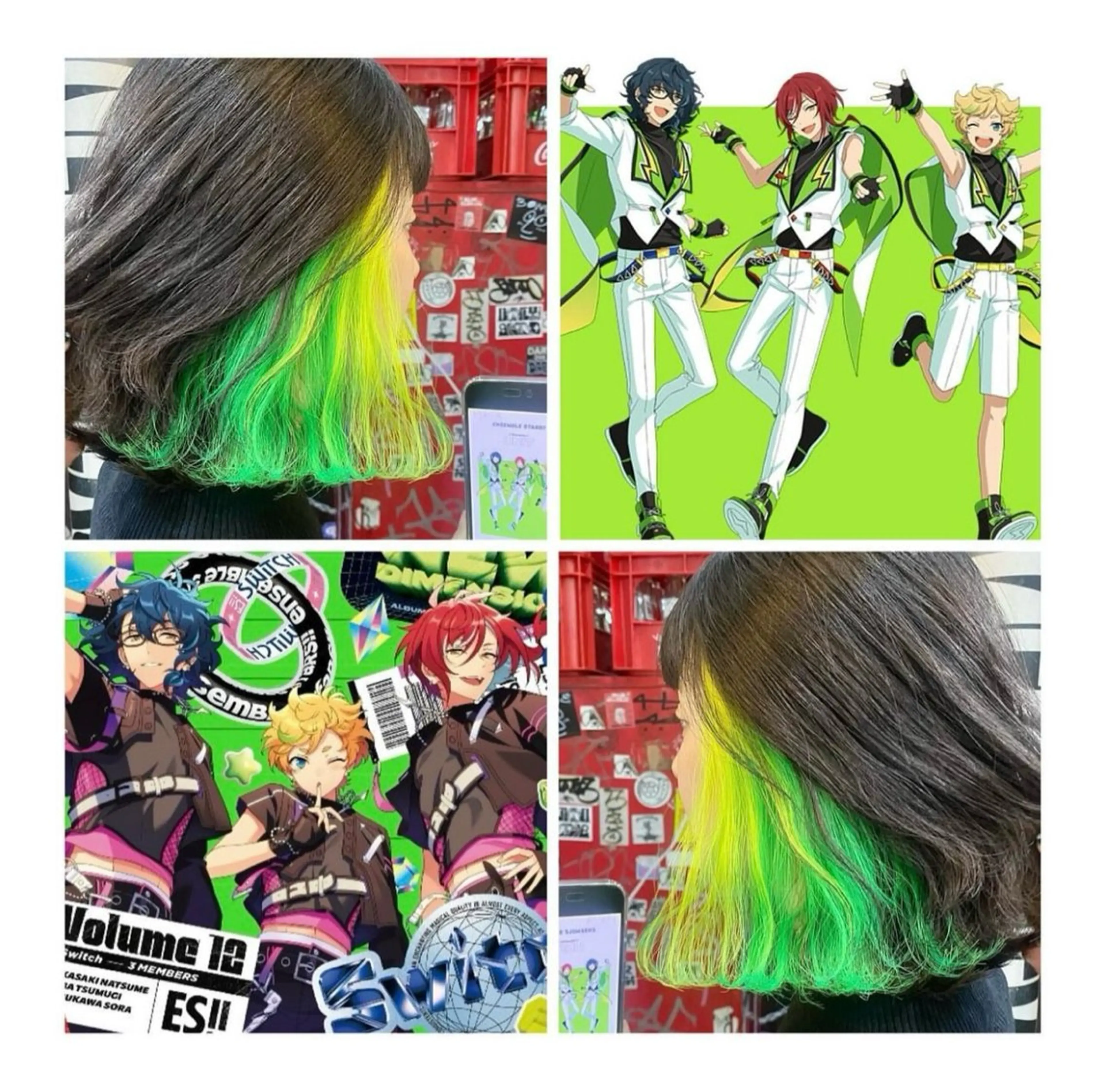 ショート カラー イヤリングカラー ヘアカラー TSUNO🦖 派手髪/オタク美容師のヘアスタイル