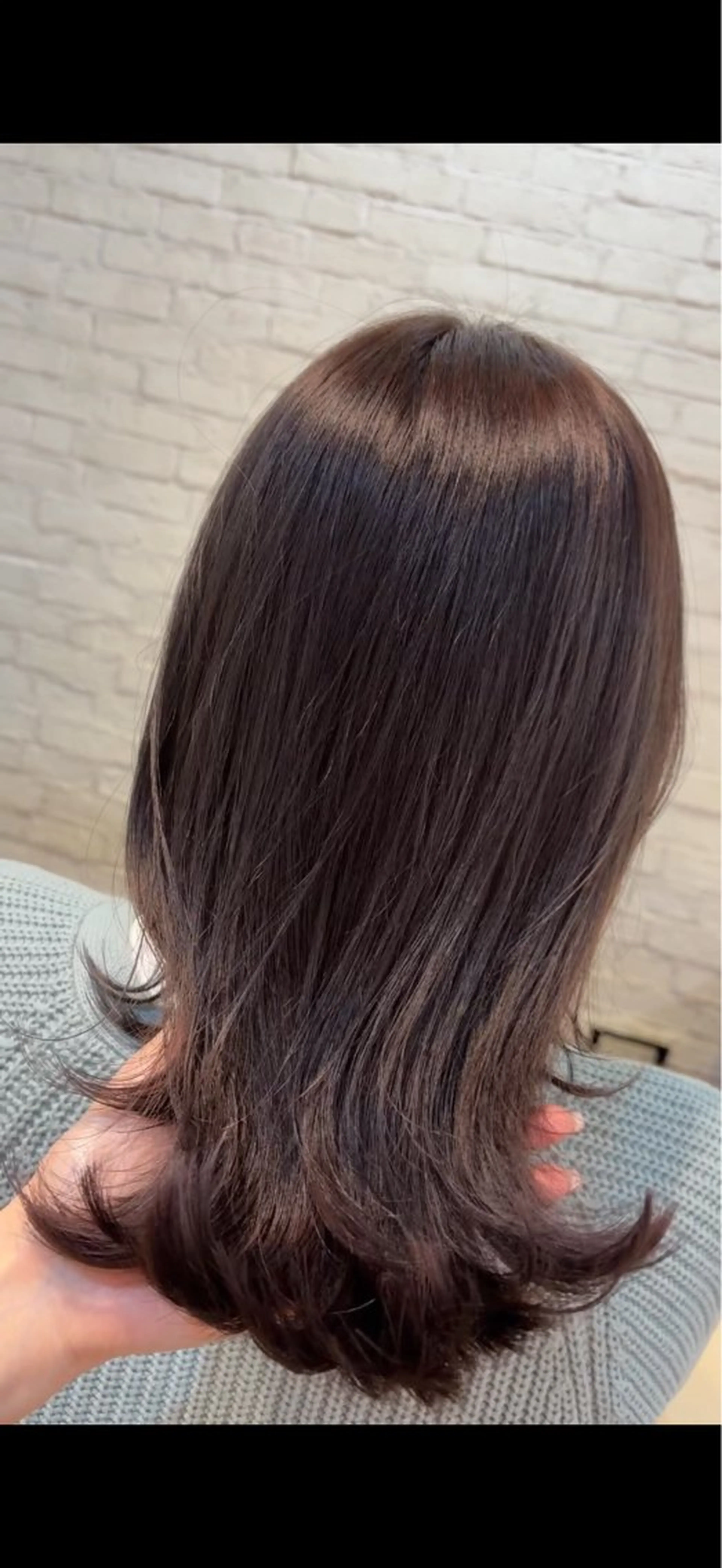 ミディアム カラー グレージュ ラベンダーカラー ラベンダーグレージュ ラベンダーグレー カット ヘアカラー トリートメント BEBE所属・ご新規様限定 透明感カラーKANAのヘアスタイル