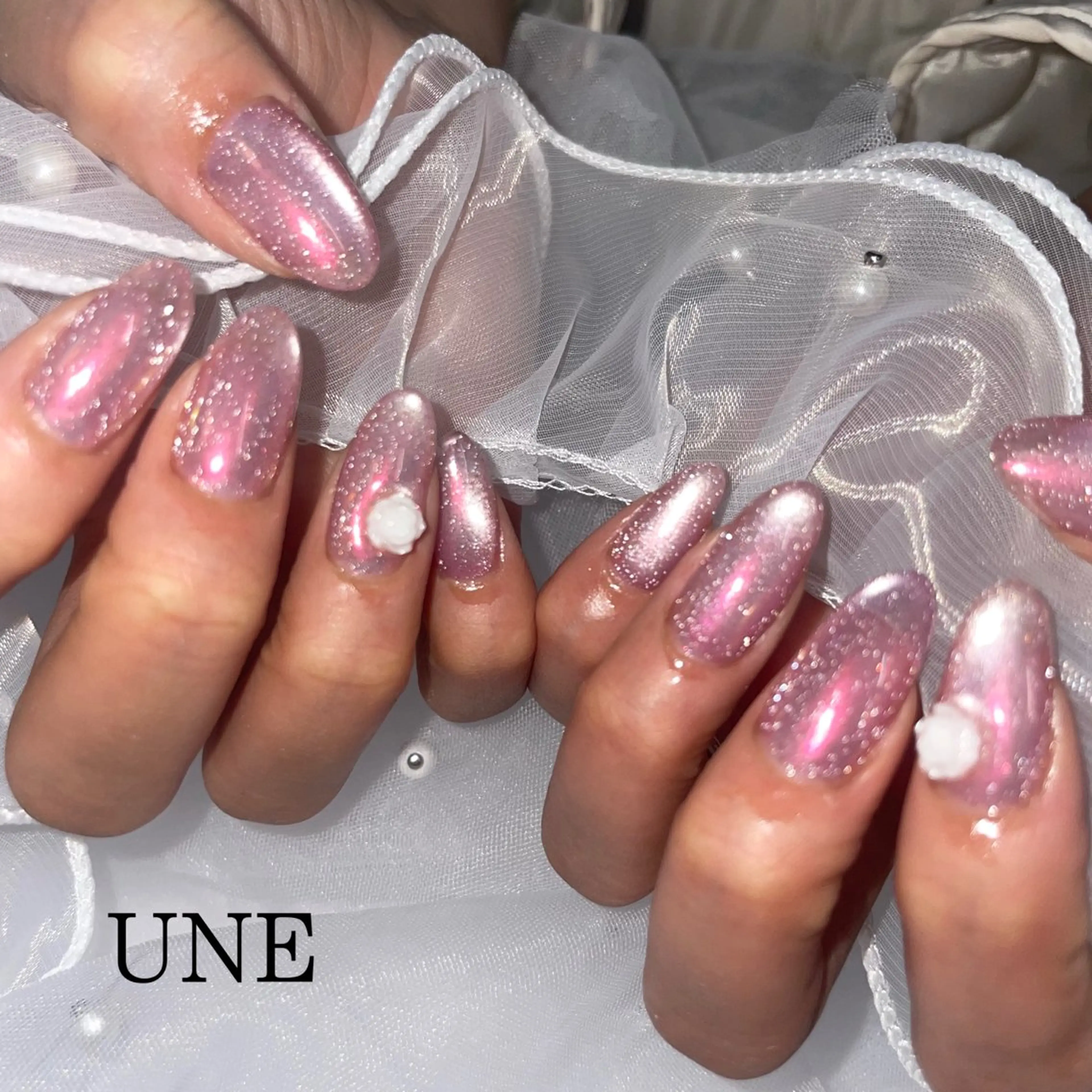 ネイル フラッシュネイル UNE.【ユヌ】 Jr.NANAのネイルデザイン
