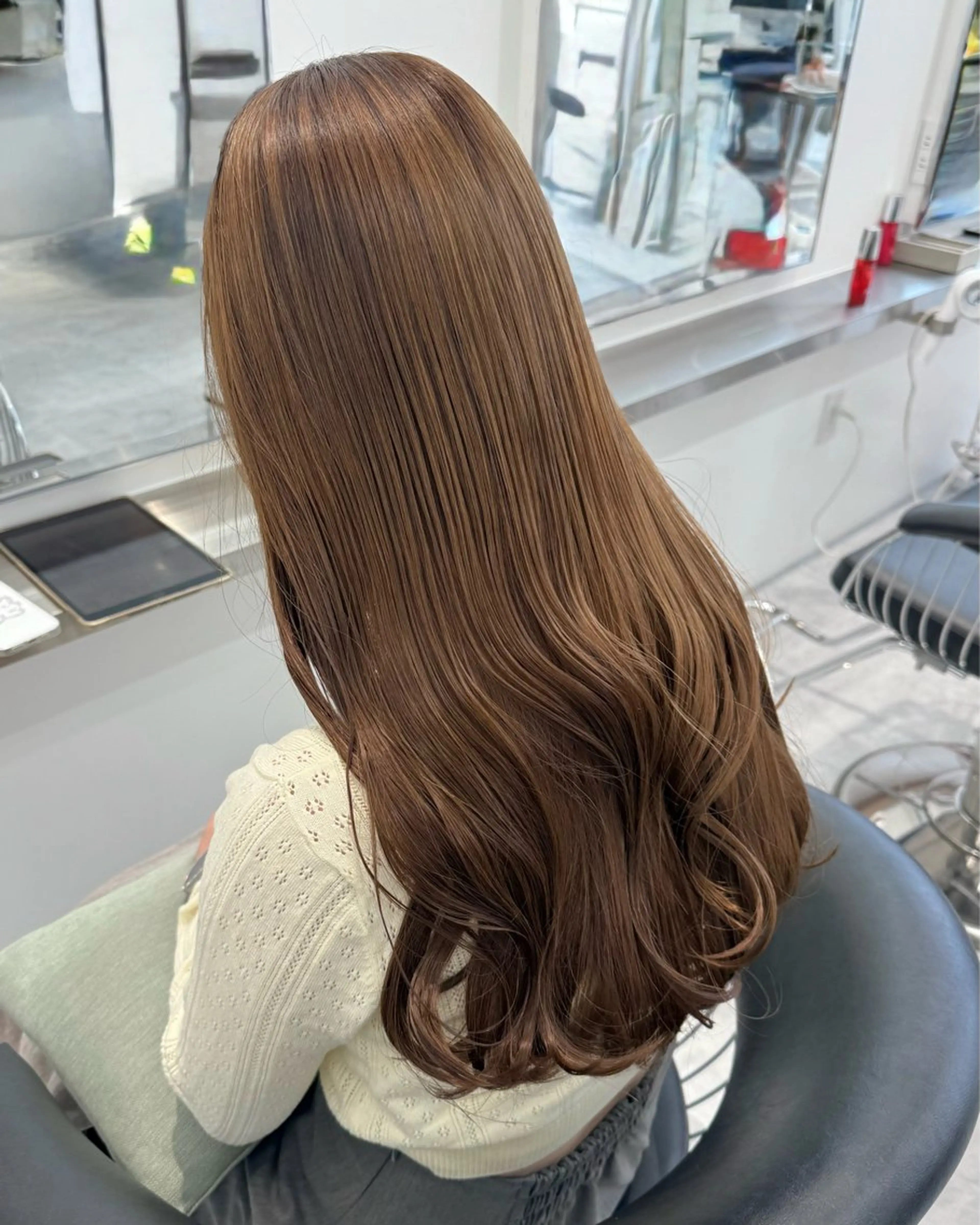 ロング カラー ヘアカラー トリートメント ParveMix￤ 大賀さつき🍨🤍のヘアスタイル