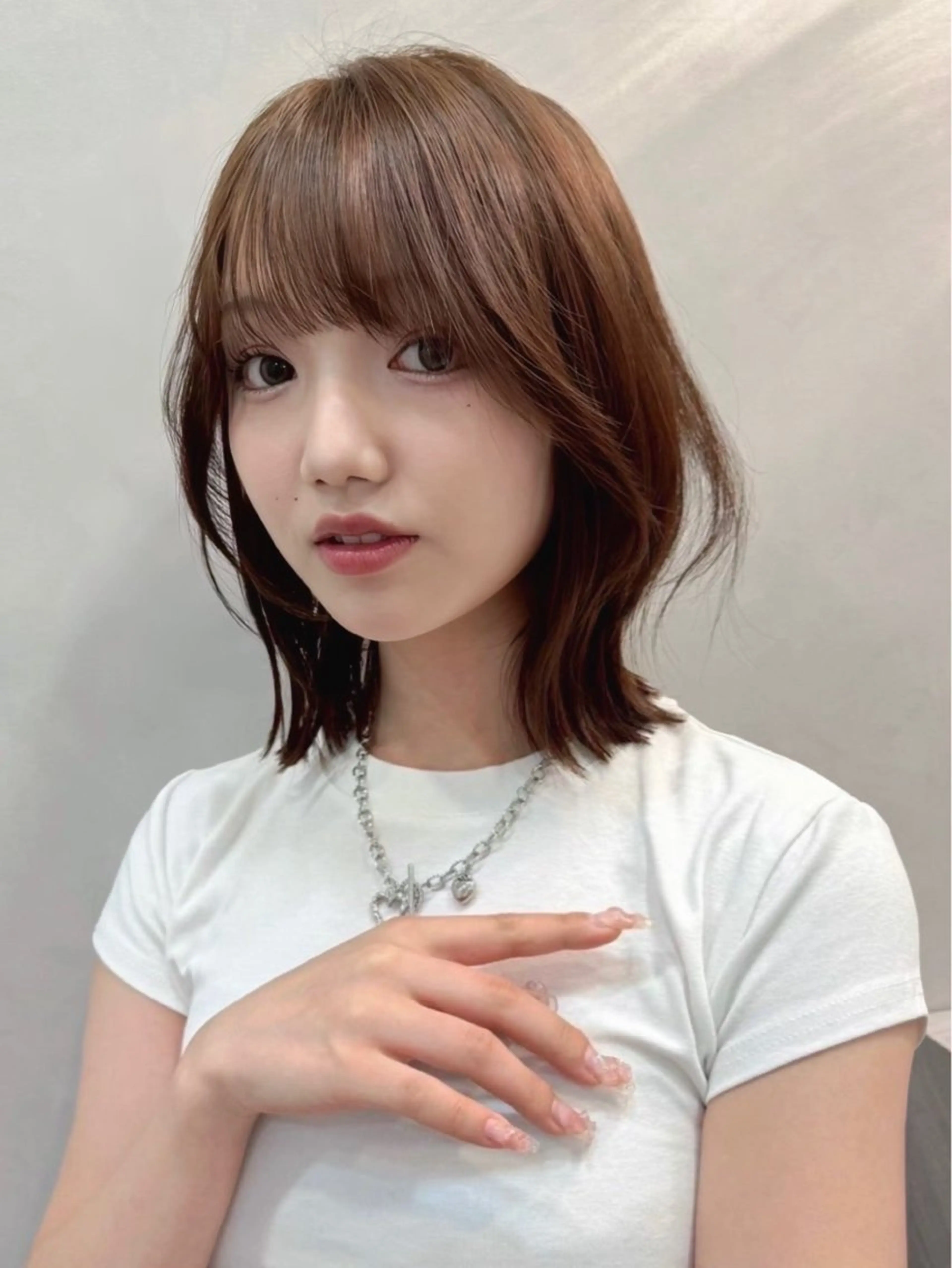 ミディアム 小林 美月  透明感カラーのヘアスタイル