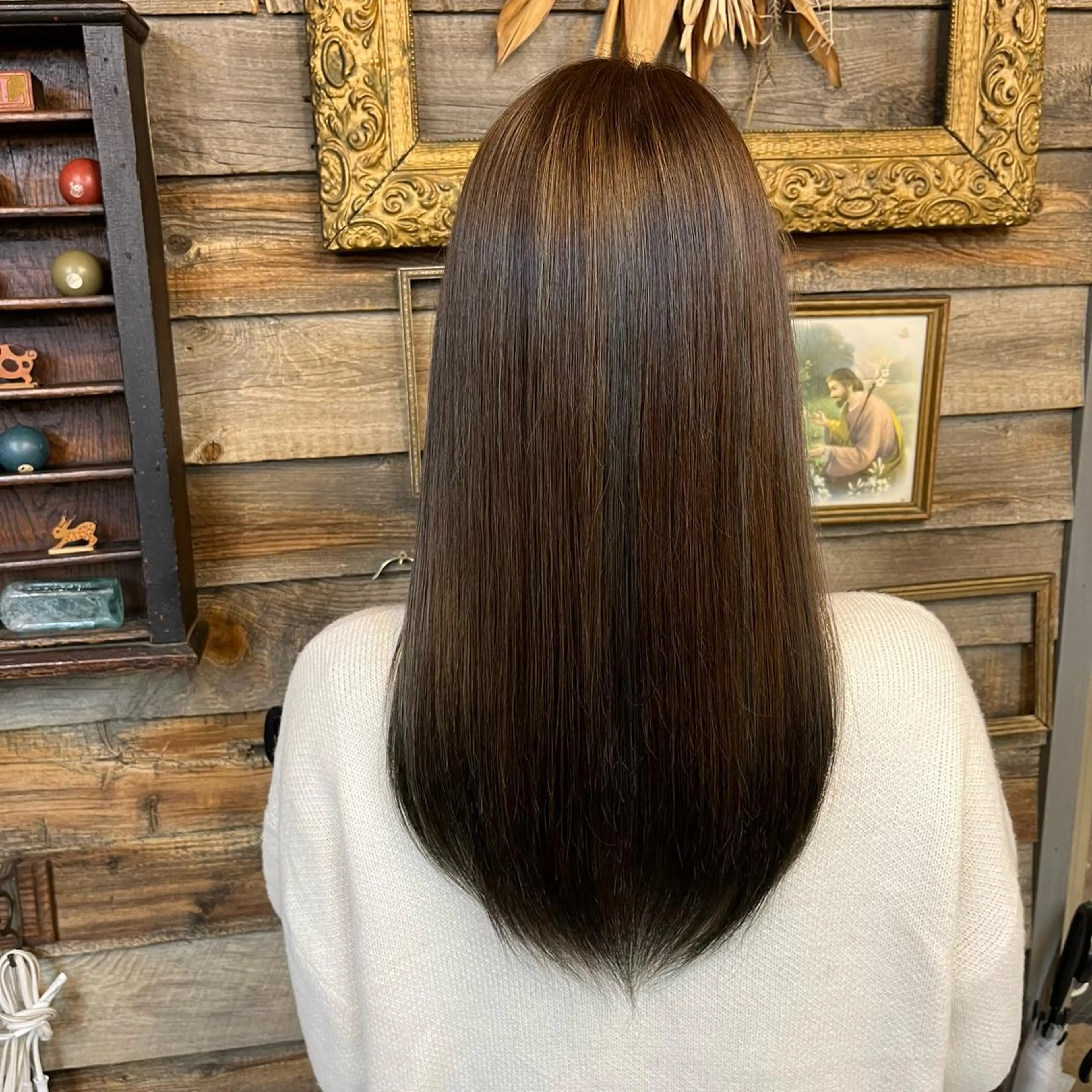 ロング カラー ブリーチ トリートメント ヘアカラー トリートメント 川崎 かなでのヘアスタイル