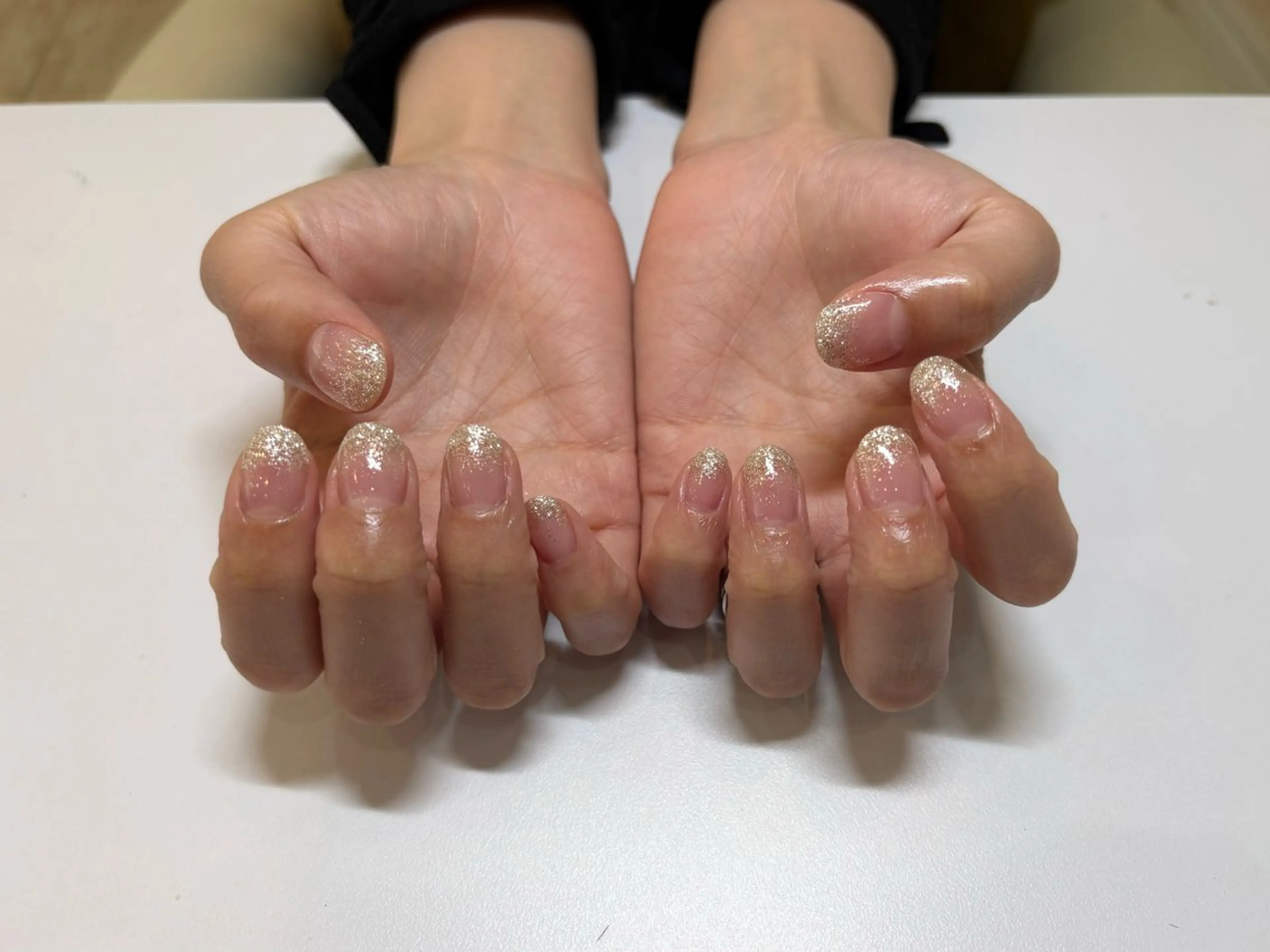 ネイル グラデーション ラメ(グリッター) ラメグラデーション 木田 藍莉Tink円山店のネイルデザイン