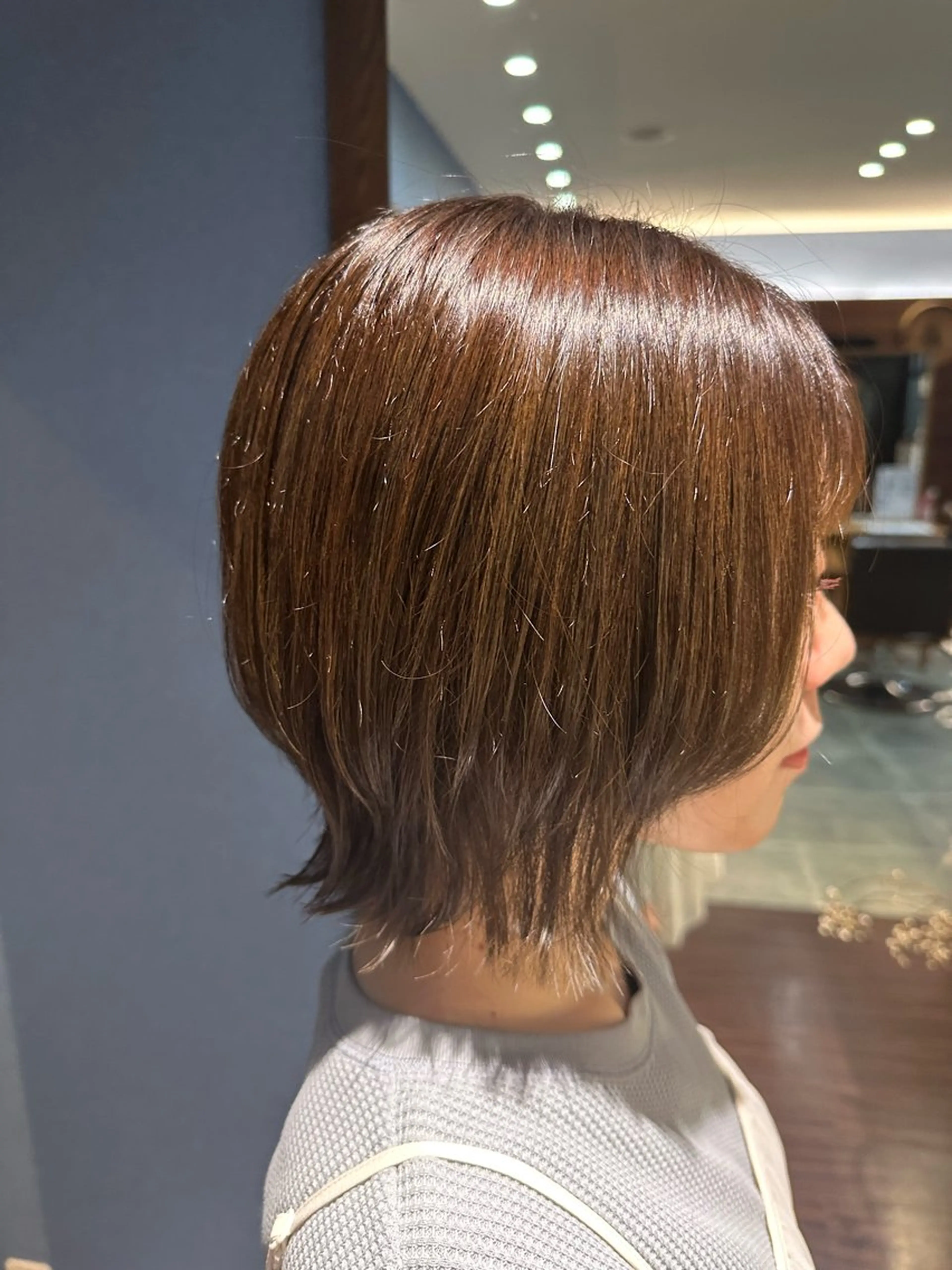 ミディアム カット ヘアカラー 🎀Kubu🍀 Natsumu🎀のヘアスタイル