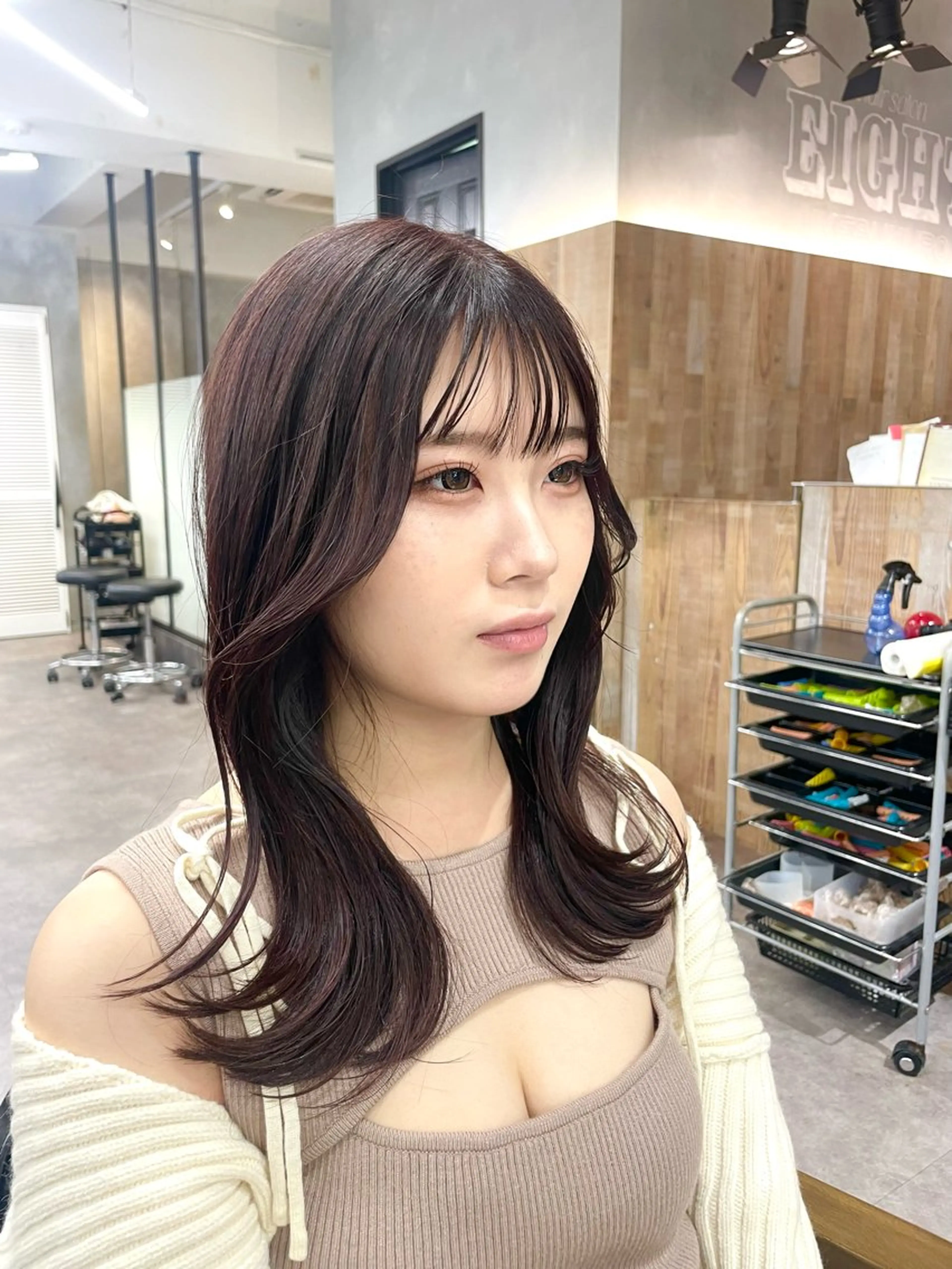 セミロング カラー カット ヘアカラー トリートメント 色気レイヤー& ショートはお任せ🌟のヘアスタイル