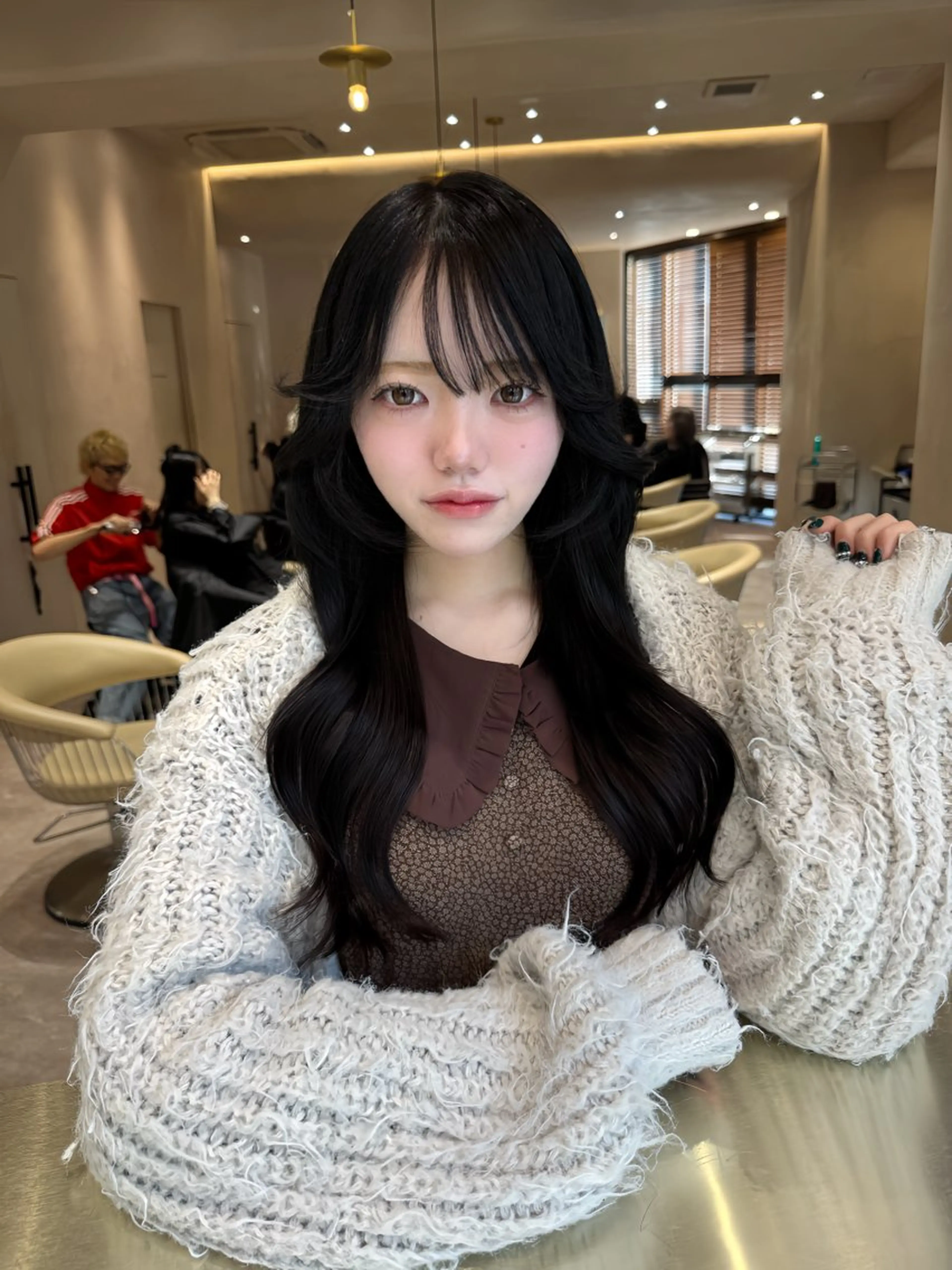 セミロング カット ヘアカラー トリートメント 韓国ヘア/館林美容室 /髪質改善/涼のヘアスタイル