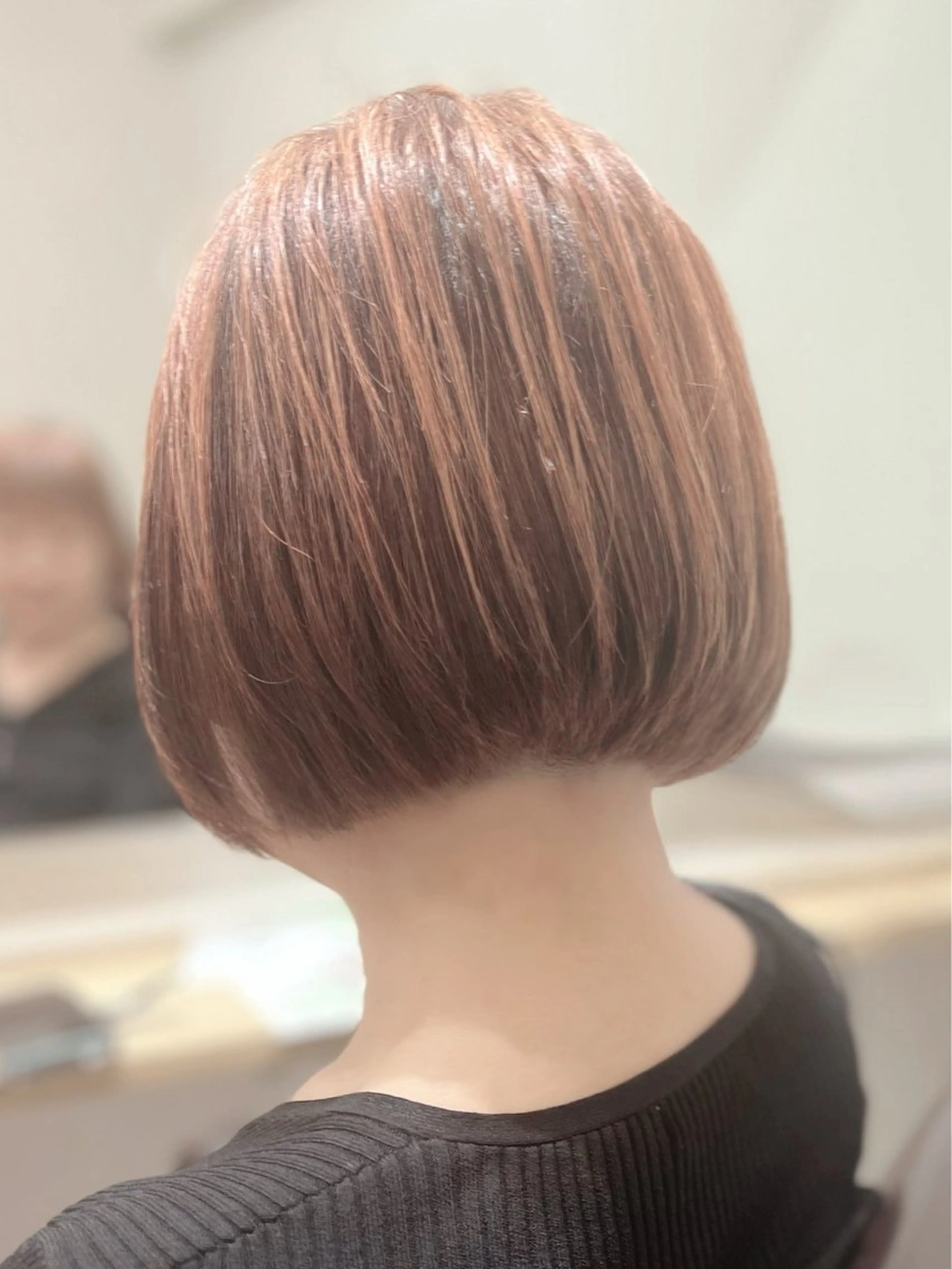 ミディアム カラー パーマ ハイライトカラー ハイライト カット ヘアカラー トリートメント 小野 ふみこのヘアスタイル