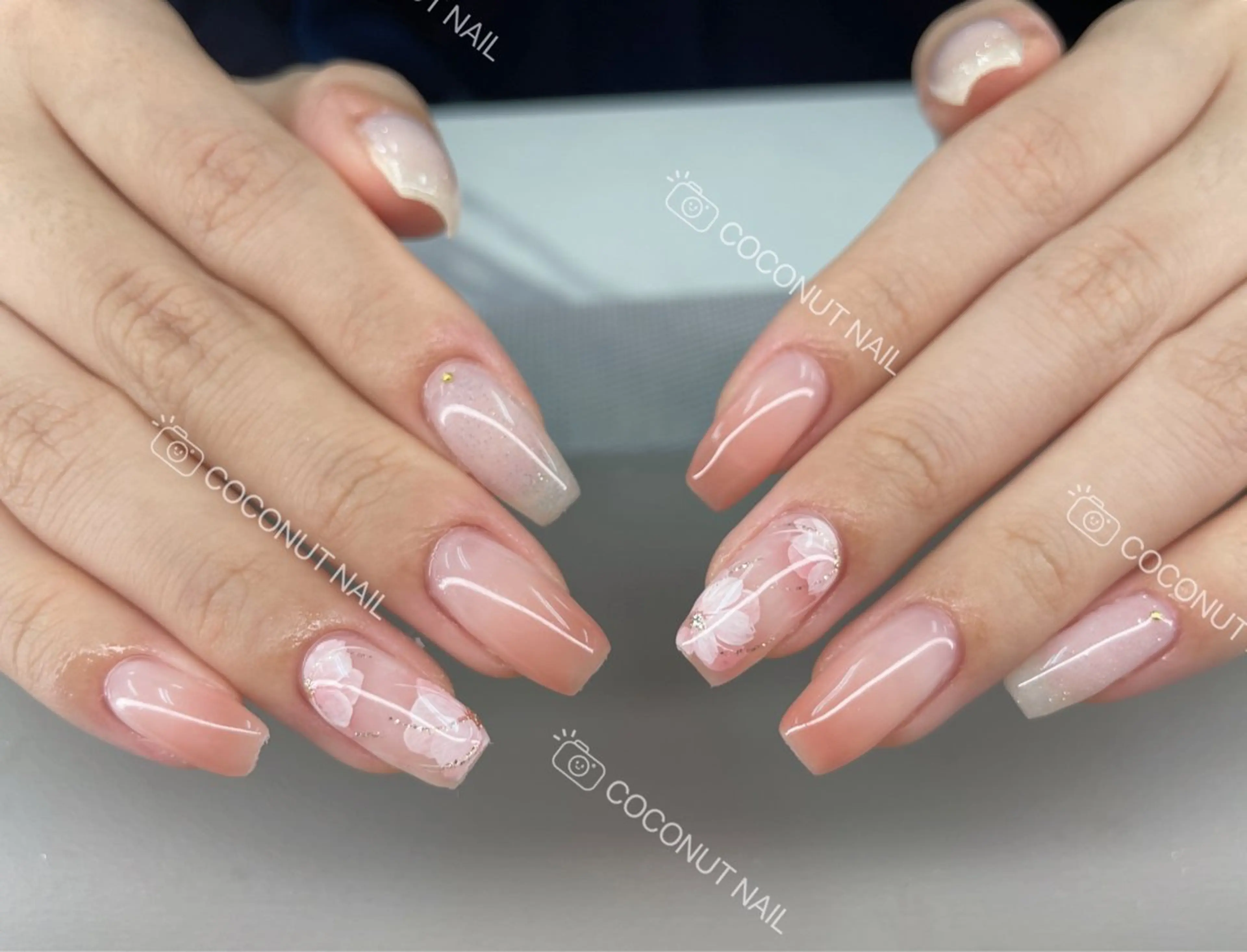ネイル ハンドネイル 神田 ココナッツのネイルデザイン