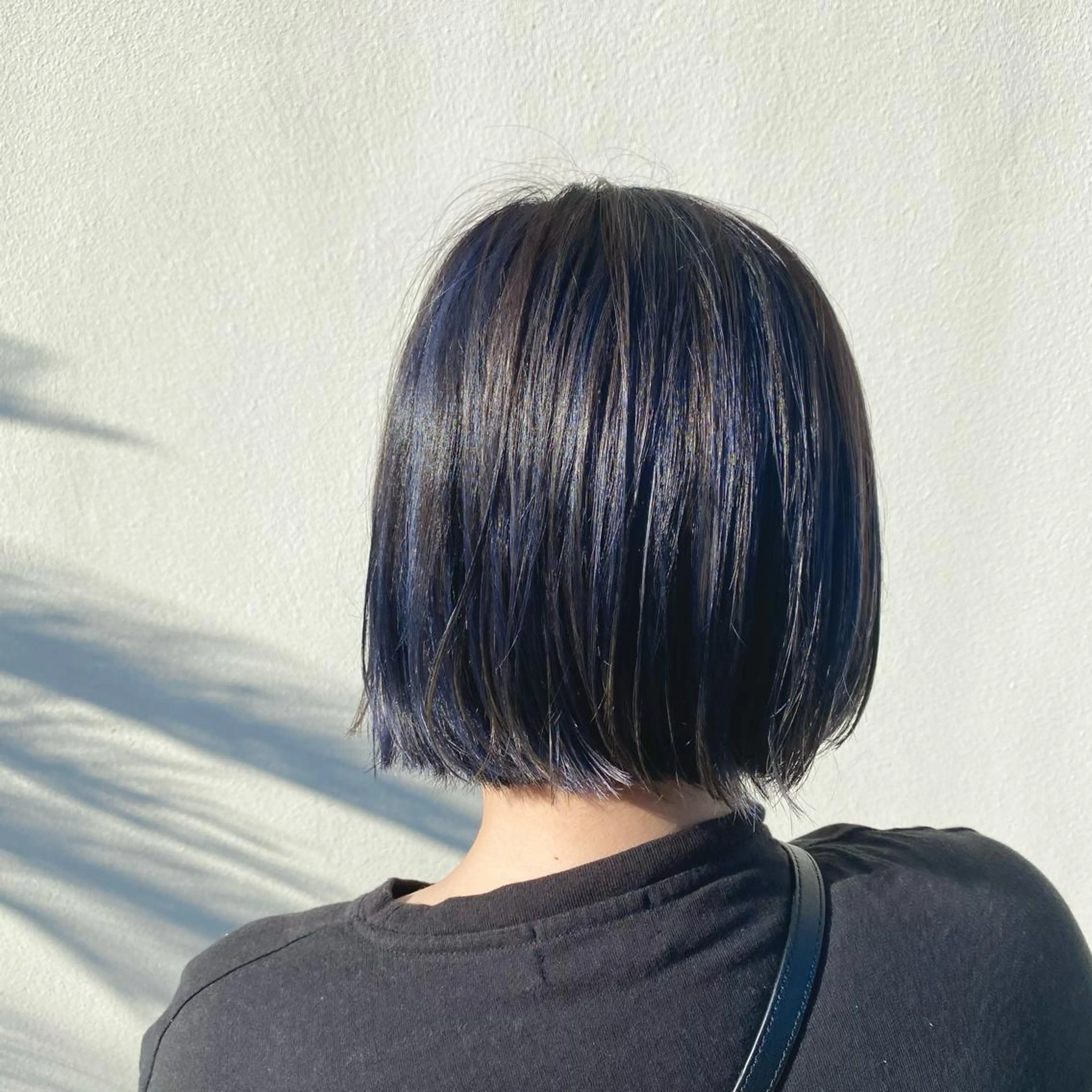 ミディアム カラー ハイライトカラー ネイビーカラー ハイライト カラースペシャリスト しょう🧑🏼‍🎨のヘアスタイル